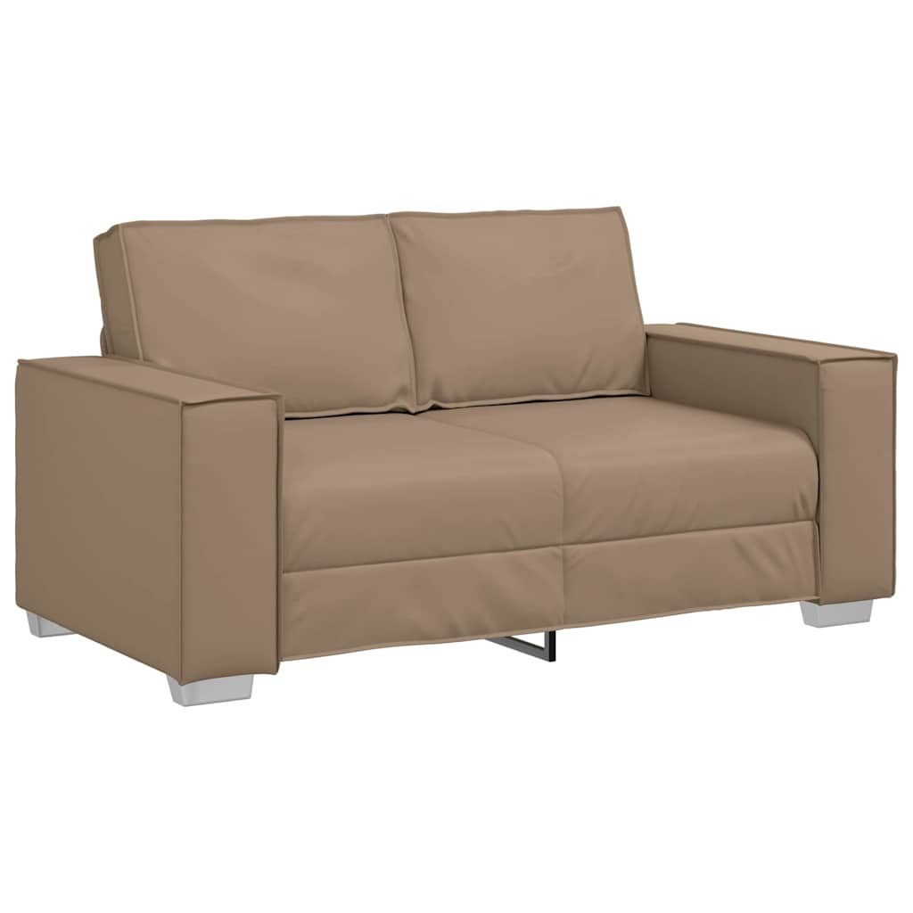 vidaXL Sofa Zweisitzer-Sofa Cappuccino 160 cm Kunstleder, 1 Teile