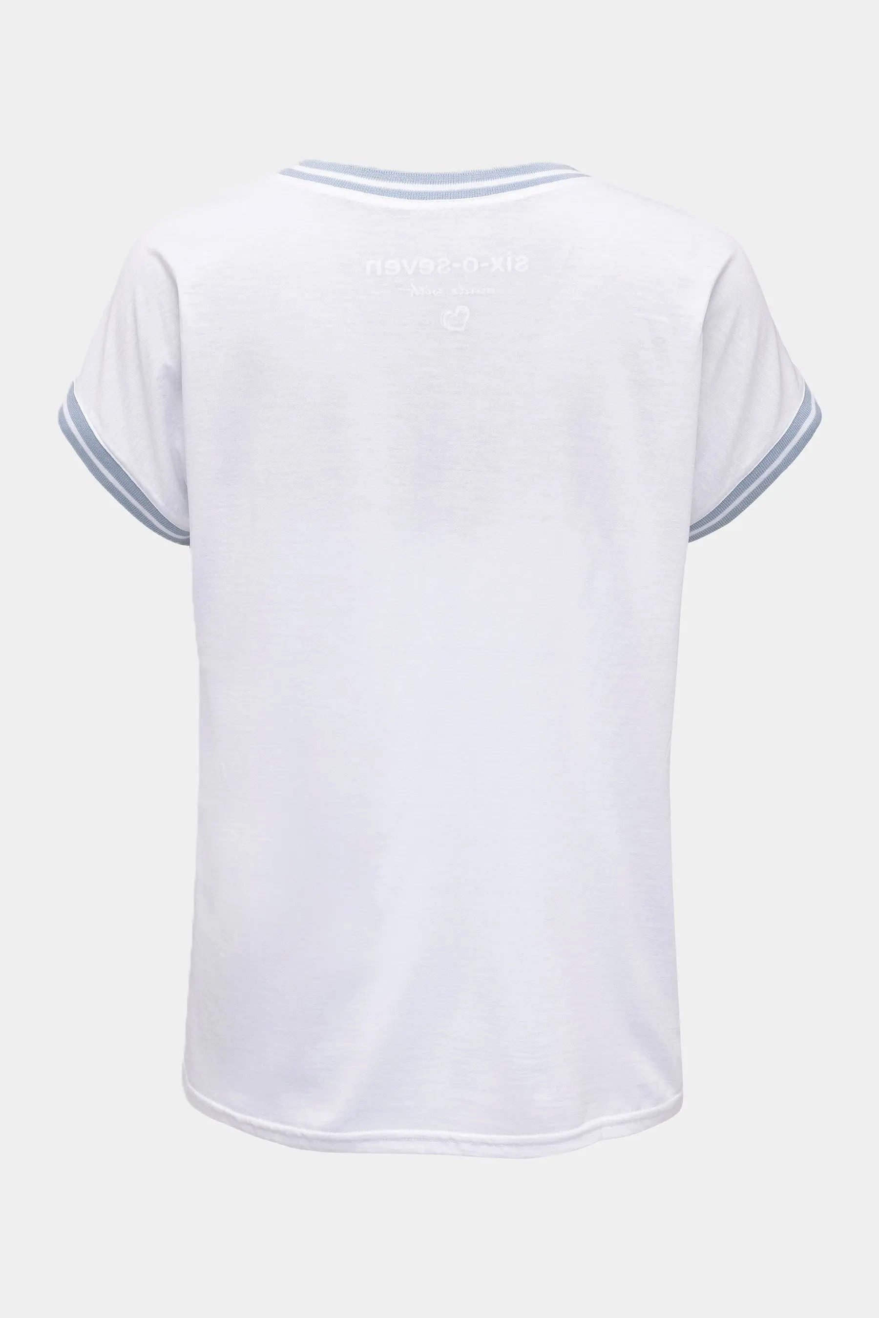 six-o-seven T-Shirt T-Shirt mit plakativem "LOVE"-Print in WHITE für Valent günstig online kaufen