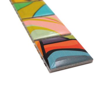 Mosani Fliesen-Bordüre Mosaik Borde Bordüre bunt Pop UP ART Andy Warhole Style Retro
