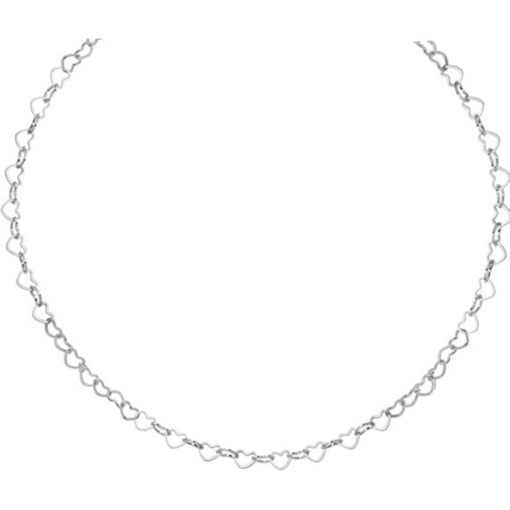 Einzelstück Kette ohne Anhänger Herz Halskette 925 Silber Längenverstellbar günstig online kaufen