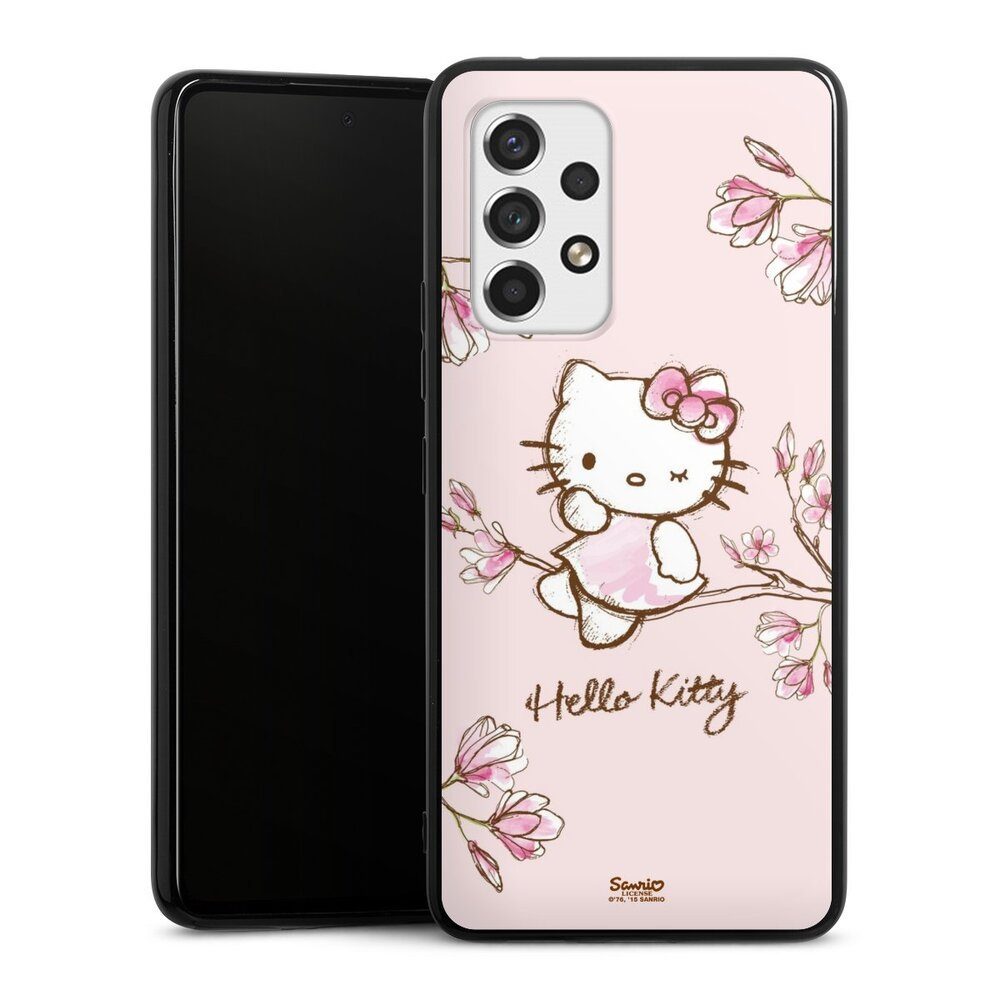 DeinDesign Handyhülle Hello Kitty Fanartikel Hanami Hello Kitty - Magnolia, Samsung Galaxy A53 5G Silikon Hülle Bumper Case Handy Schutzhülle