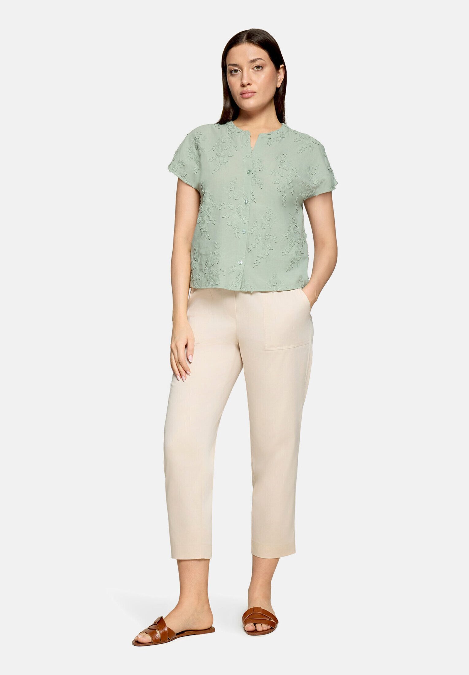 Betty&Co Stoffhose Damen mit elastischem Bund Material