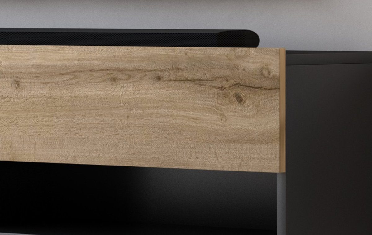 Lowboard Eiche), Board 200 Wotan Epsom Breite Wood GuenstigEinrichten cm Used oder in (Flat-TV