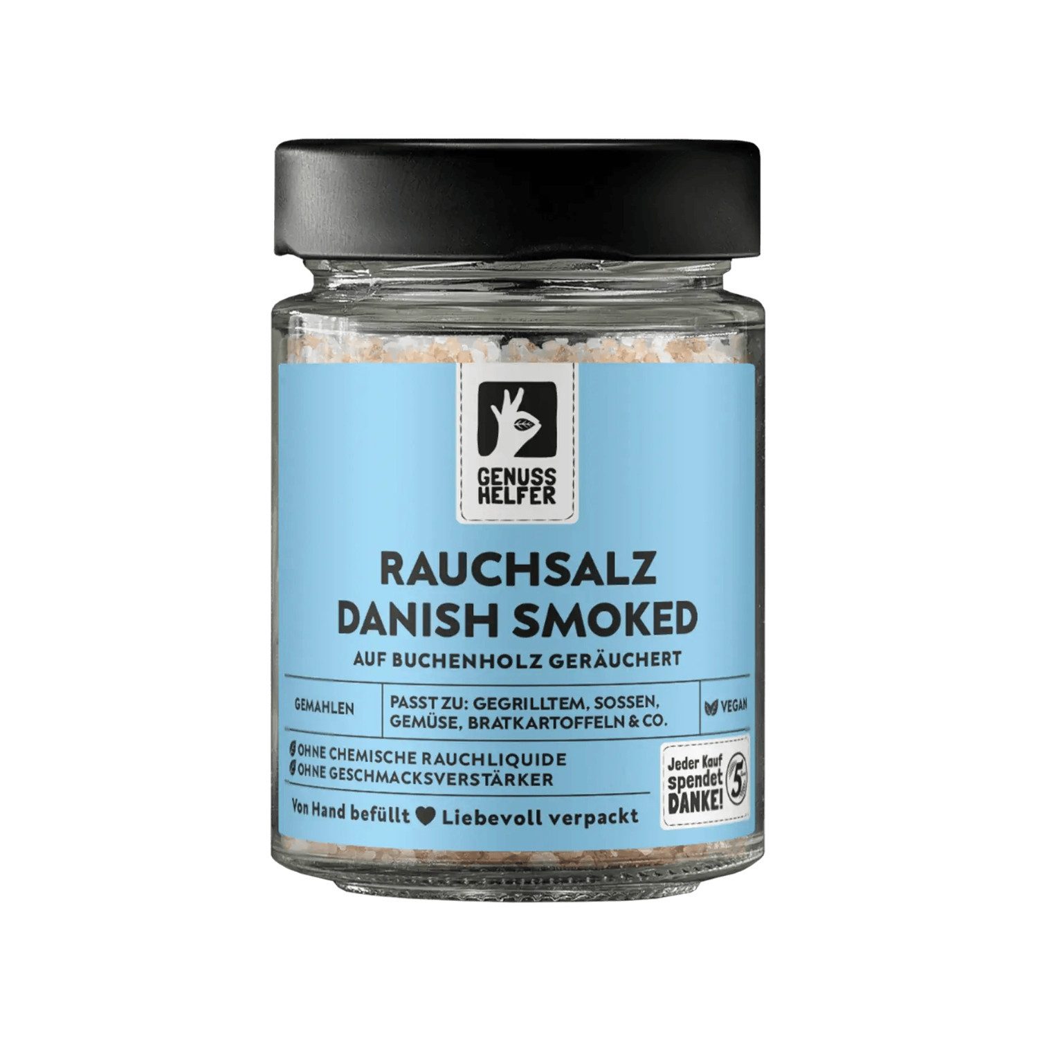Bremer Gewürzhandel Gewürz Dänisches Rauchsalz Danish Smoked, im Glas, 180 g
