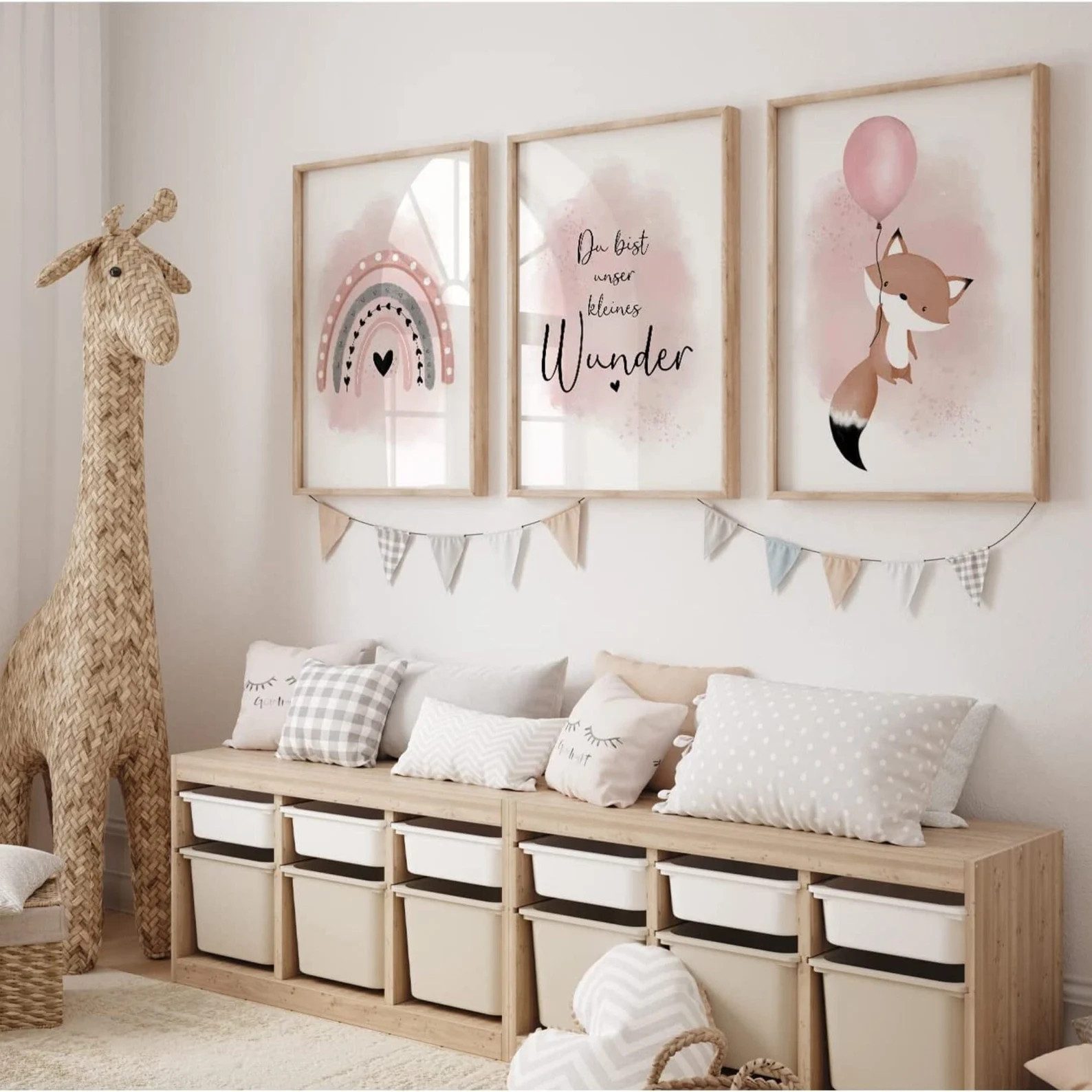 MeinBaby123® Poster Bilder Kinderzimmer, Poster Kinderzimmer Deko, Babyzimm günstig online kaufen
