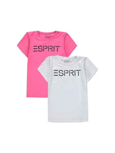 Esprit T-Shirt »2er-Pack T-Shirts mit Metallic-Logoprint« (1-tlg)