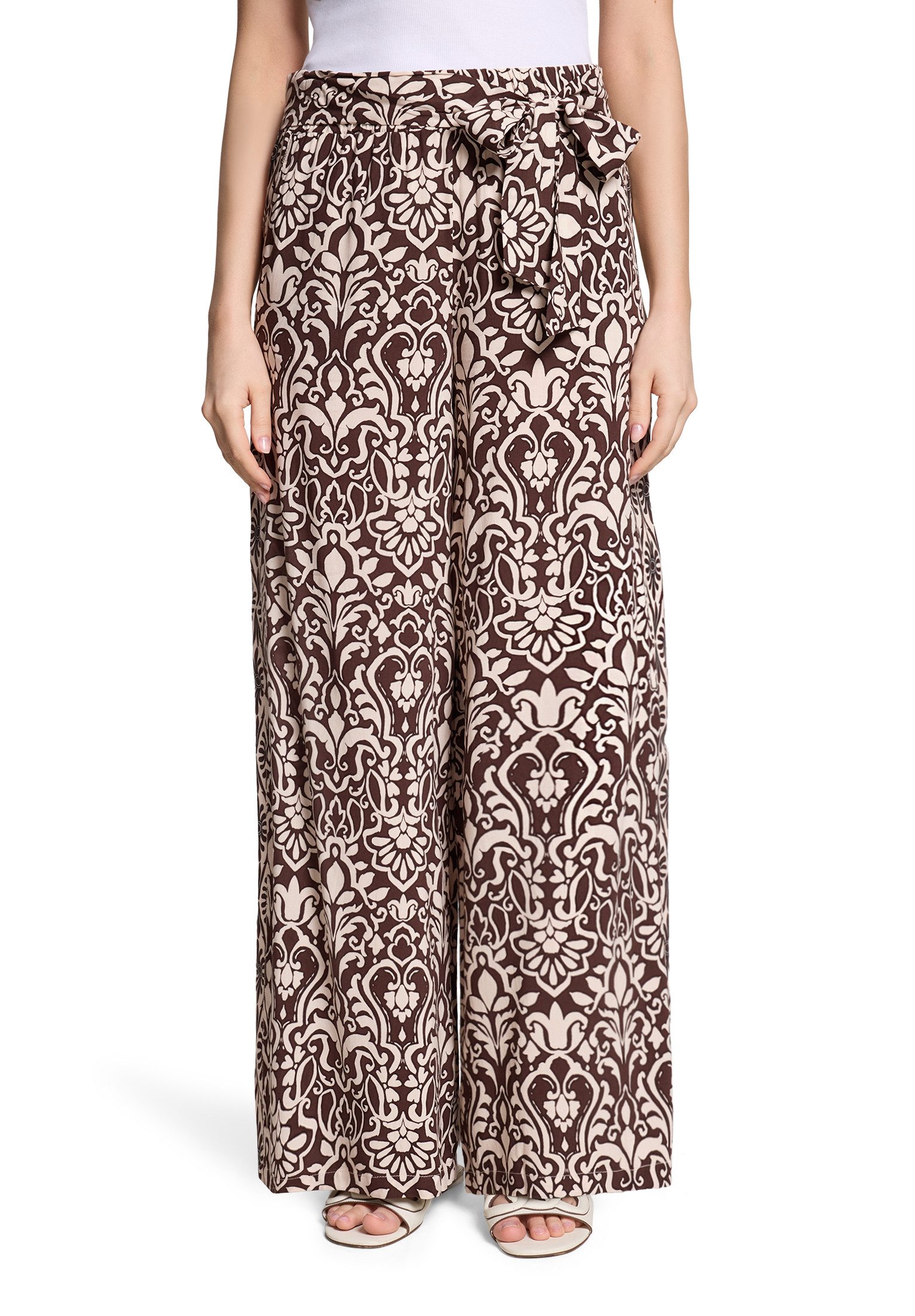 Cartoon Palazzohose Damen mit Gummizug
