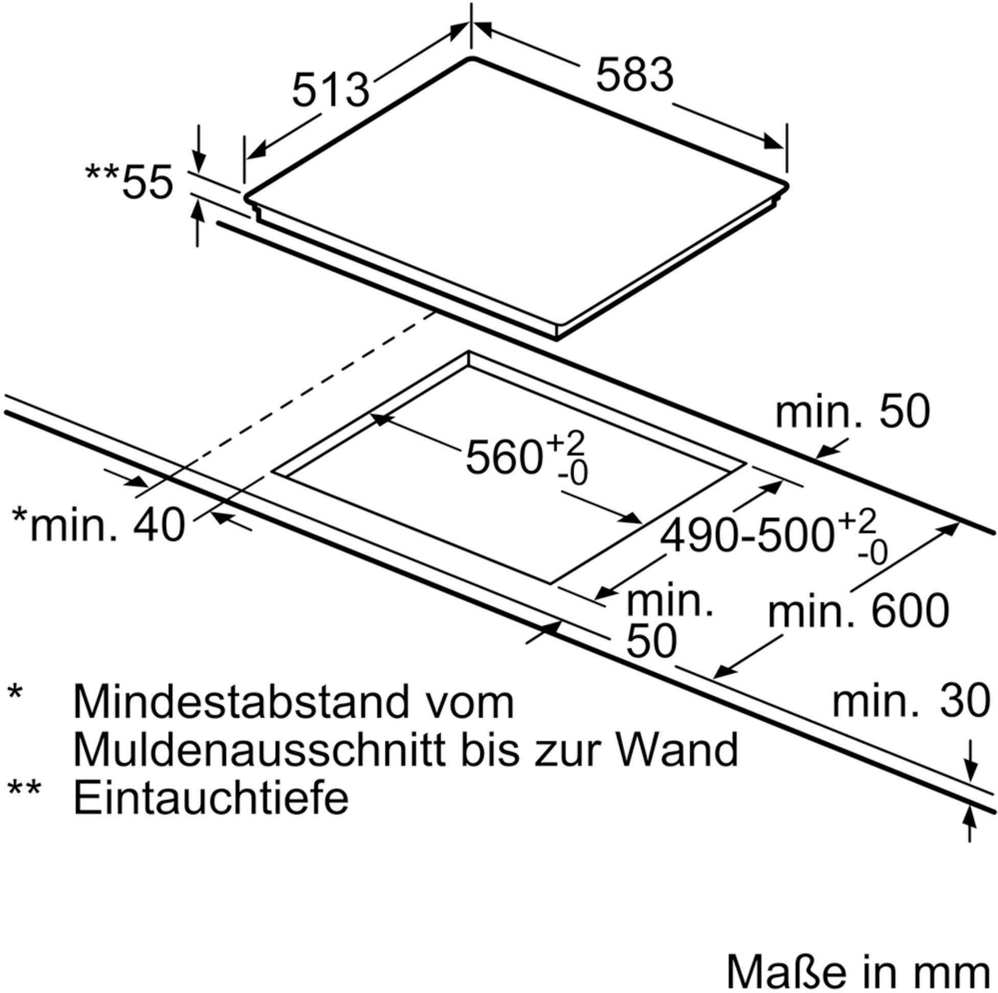 EasyClean, CircoTherm® Teleskopauszug mit Heißluftsystem XE4I, Induktions Herd-Set nachrüstbar, NEFF