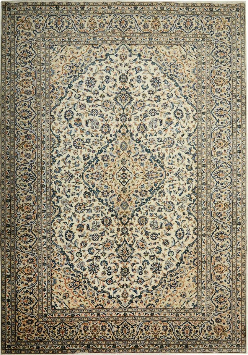 Orientteppich Keshan 246x350 Handgeknüpfter Orientteppich / Perserteppich, Nain Trading, rechteckig, Höhe: 12 mm