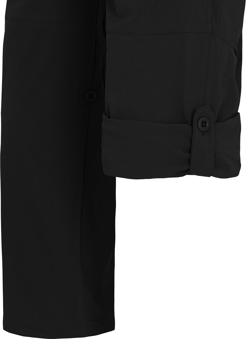Bergson Outdoorhose REDWOOD Herren Wanderhose, vielseitig, pflegeleicht, Kurzgrößen, schwarz – Bild 4 von 5