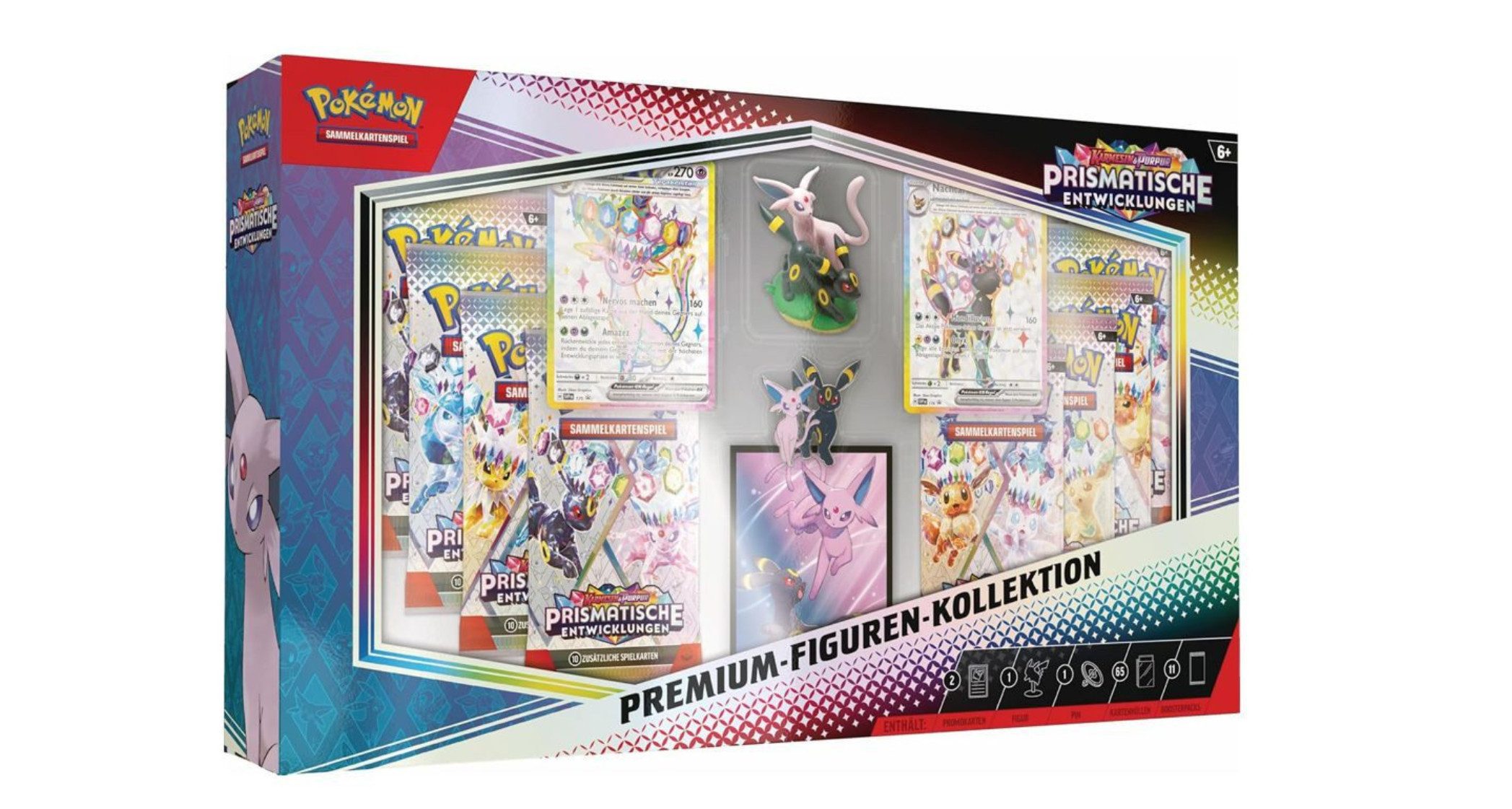The Pokémon Company Sammelkarte Pokemon Prismatische Entwicklungen Premium-Figuren Kollektion deutsch
