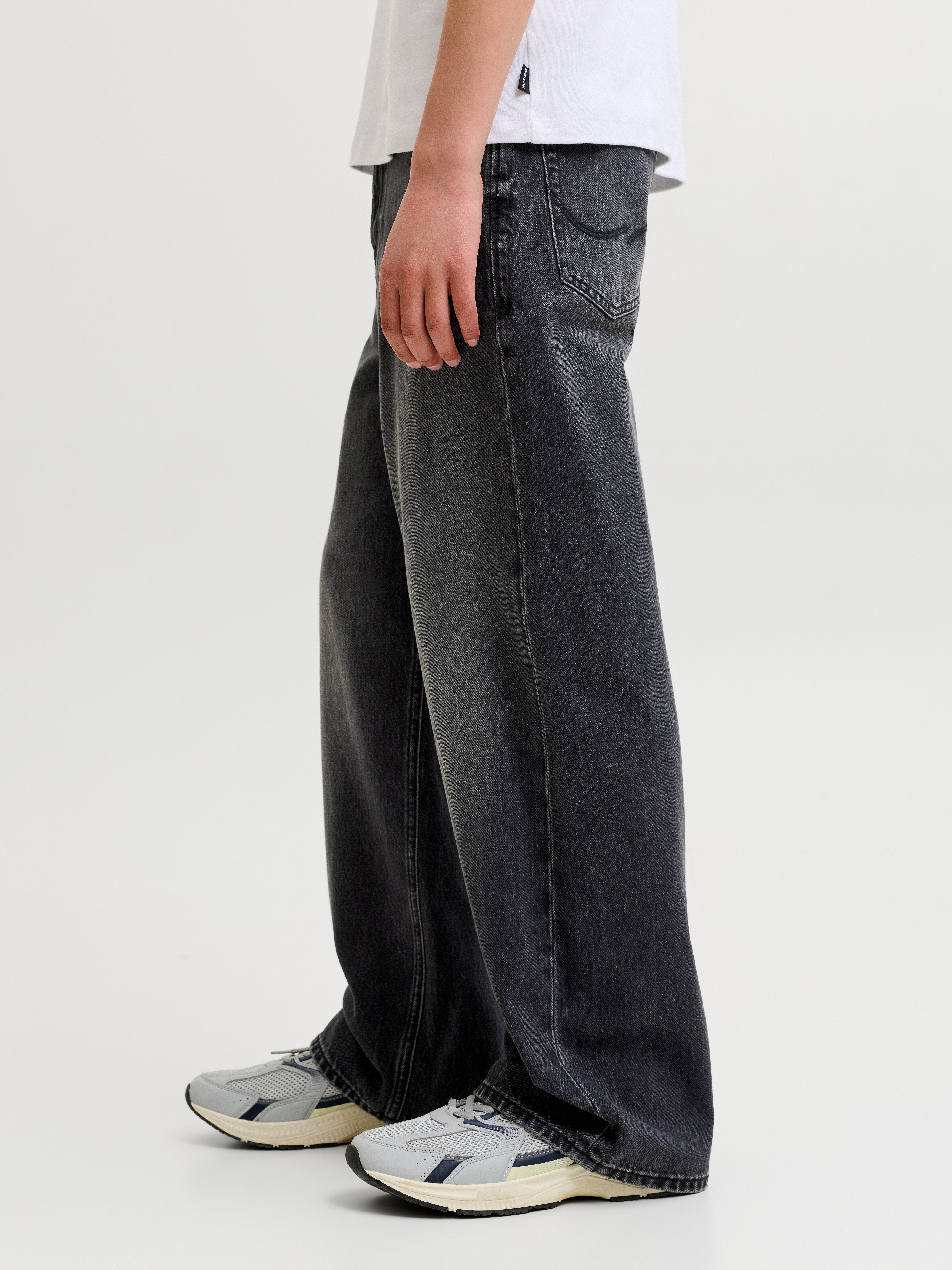Jack & Jones Junior Weite Jeans JJIDAVE JJORIGINAL ST 361 SN JNR Baumwolle, weit – Bild 2 von 5