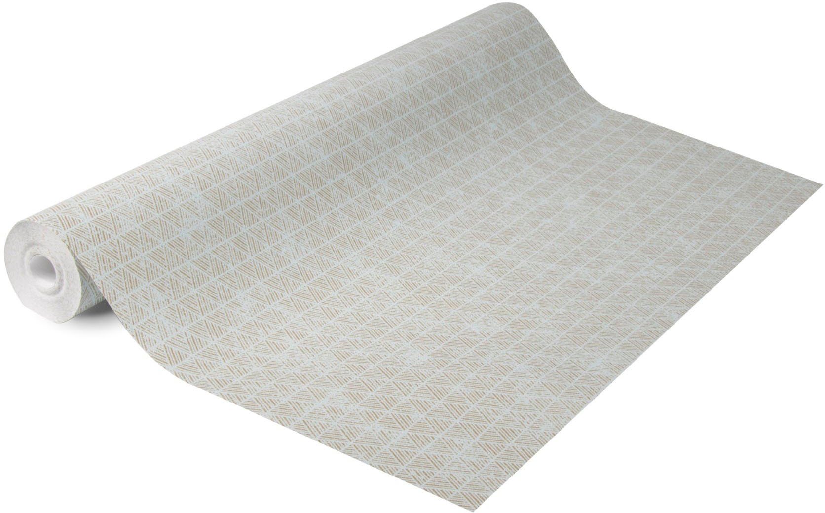 Superfresco Easy Vliestapete Luxus Geo, geprägt, geometrisch, (1 St), Blau Gold - 10mx52cm