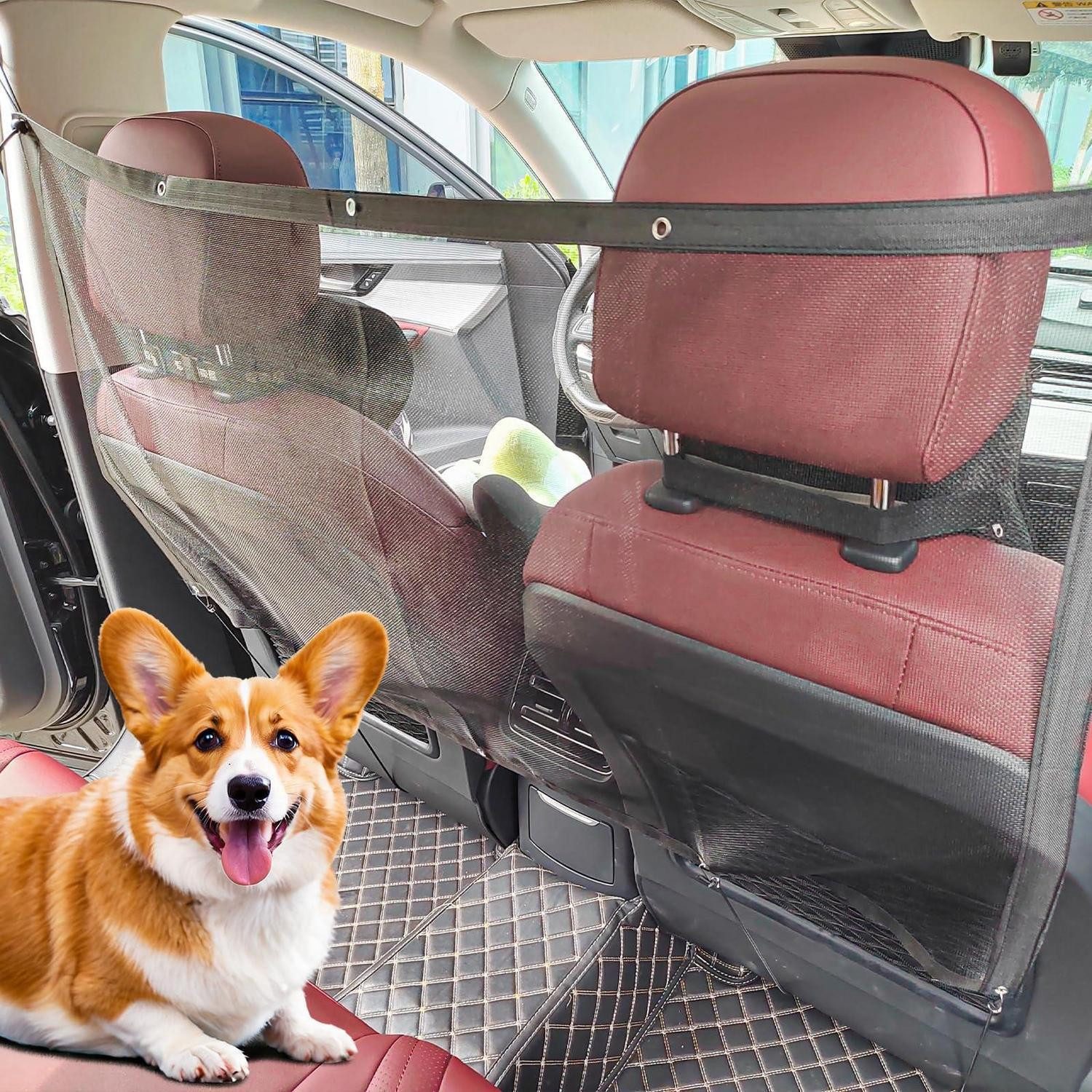 LuxusKollektion Tierabsperrgitter Hundegitter Auto 115x62 cm Kofferraum Trenngitter universal