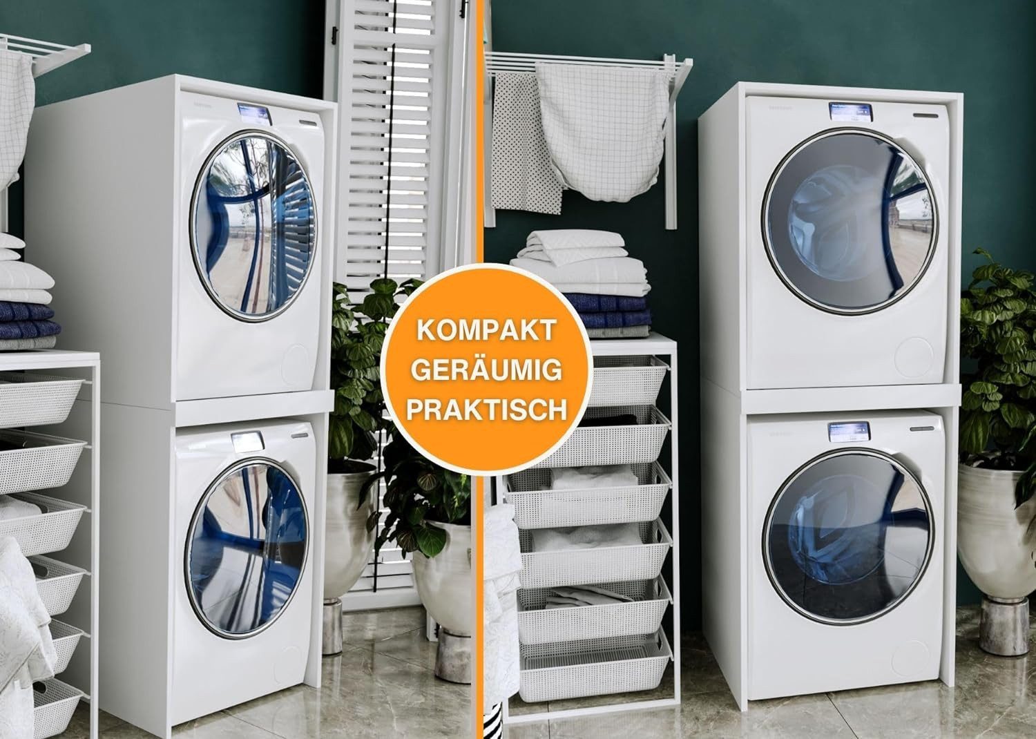 CraftPAK Waschmaschinenumbauschrank Waschmaschinenschrank für Waschmaschine günstig online kaufen