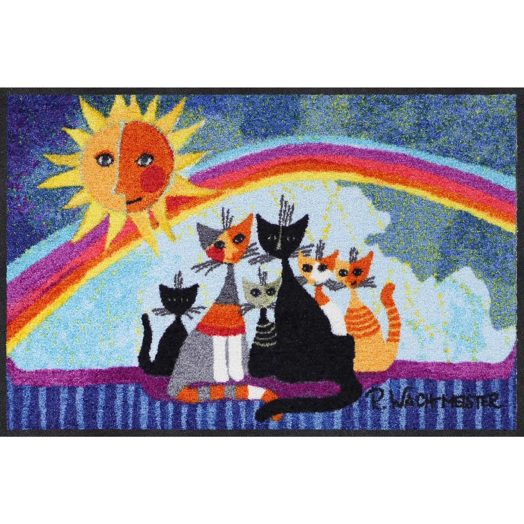 Salonloewe Fußmatte Fußmatte 50x75 Rosina Wachtmeister Sunny family, Eingangsmatte normal, Höhe: 500 mm