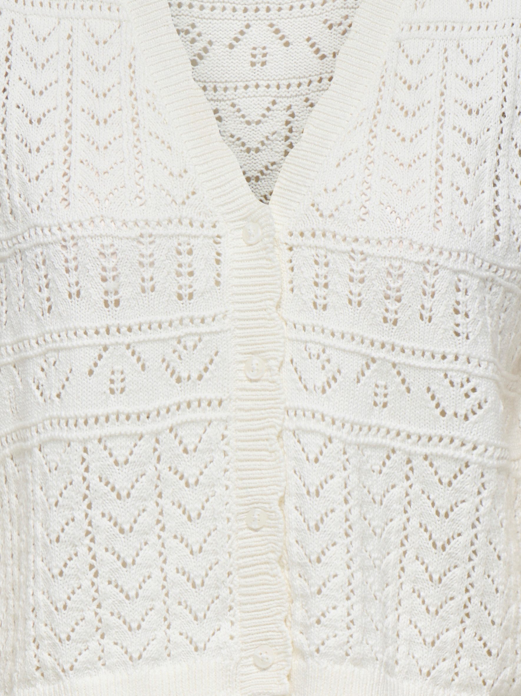 ONLY Strickjacke ONLIRINA V-NECK BUTTON VEST KNT NOOS Baumwollmischung
