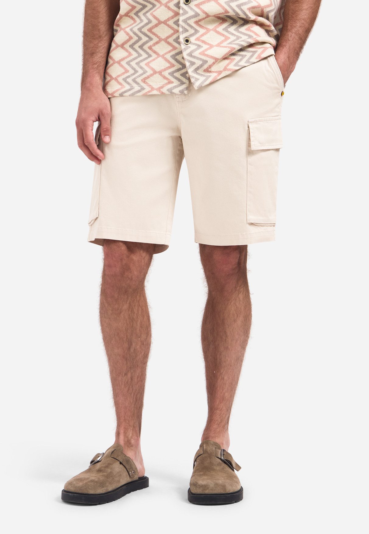 NO EXCESS Shorts Short Cargo Twill Stone