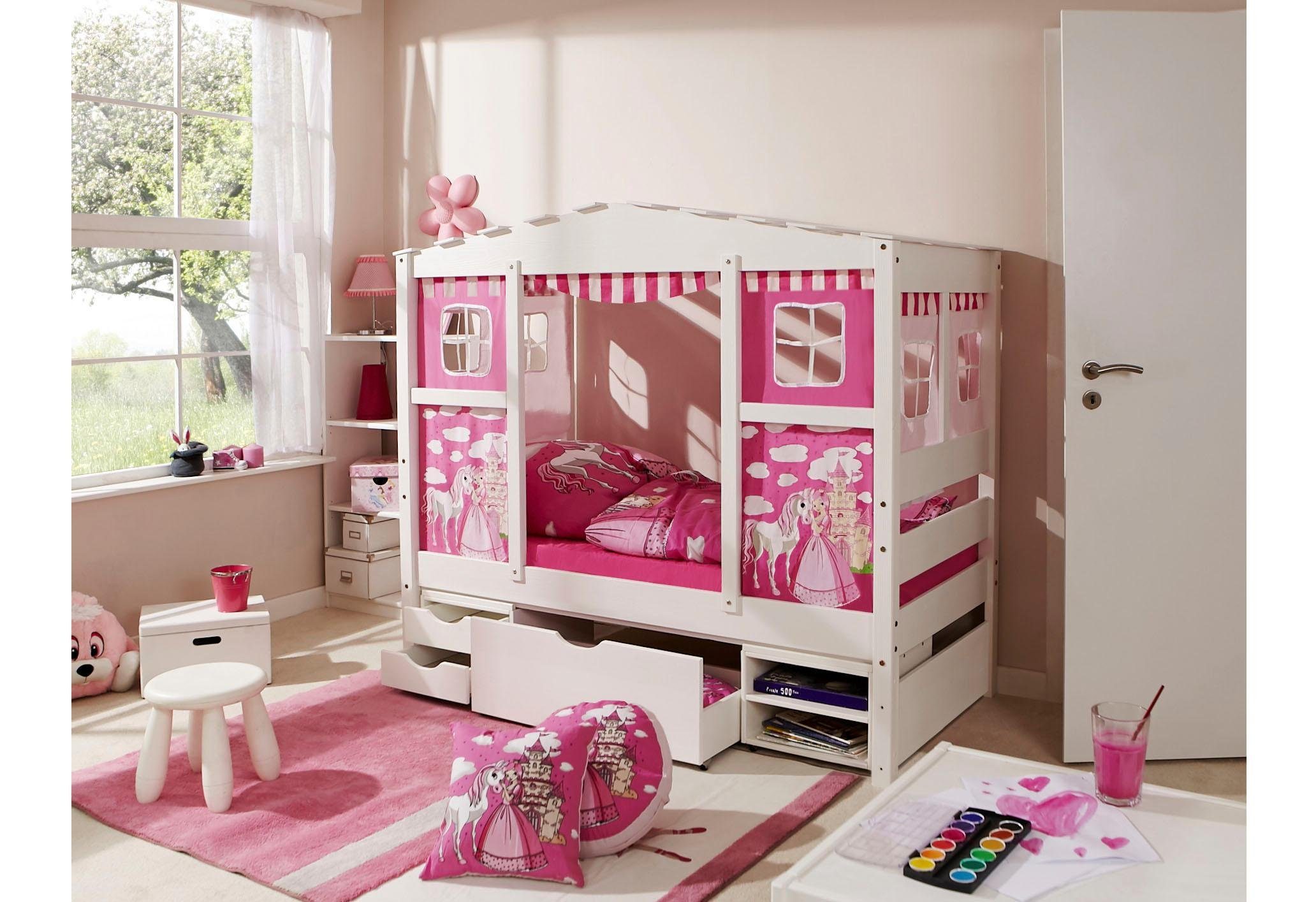 pink Prinzessin, Hausbett Lio, Kinderbett Ticaa
