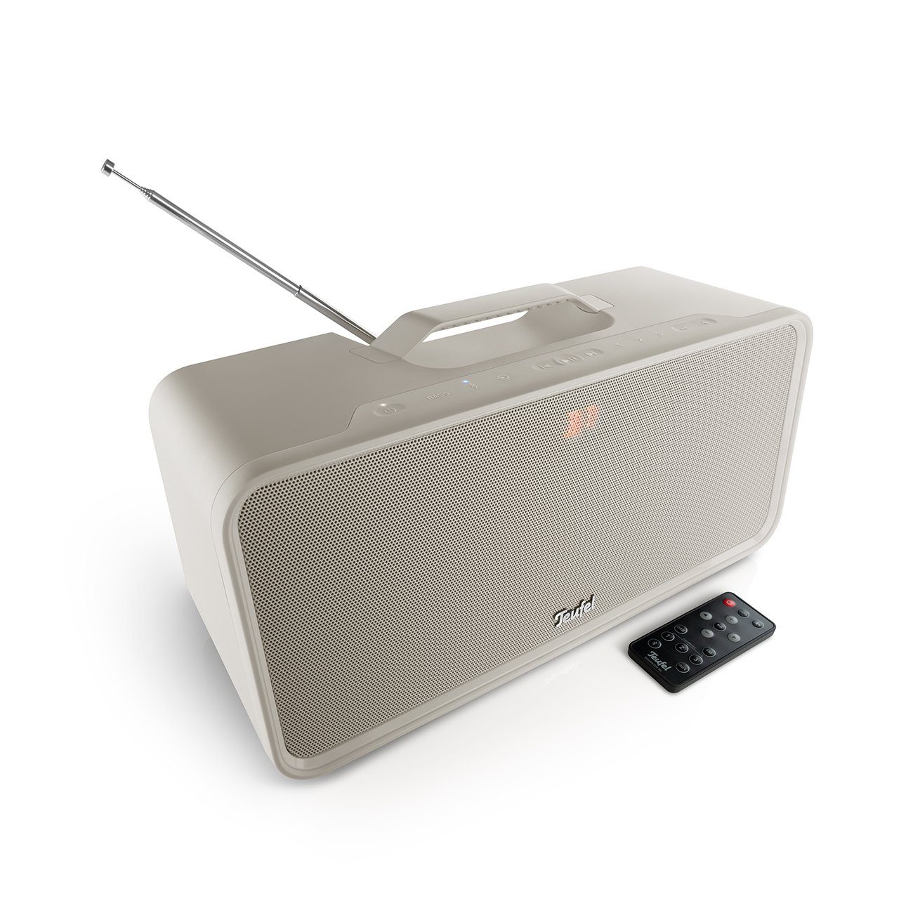 Teufel BOOMSTER Wireless Lautsprecher (Bluetooth, 42 W, DAB+, IPX5-Norm) Sand White