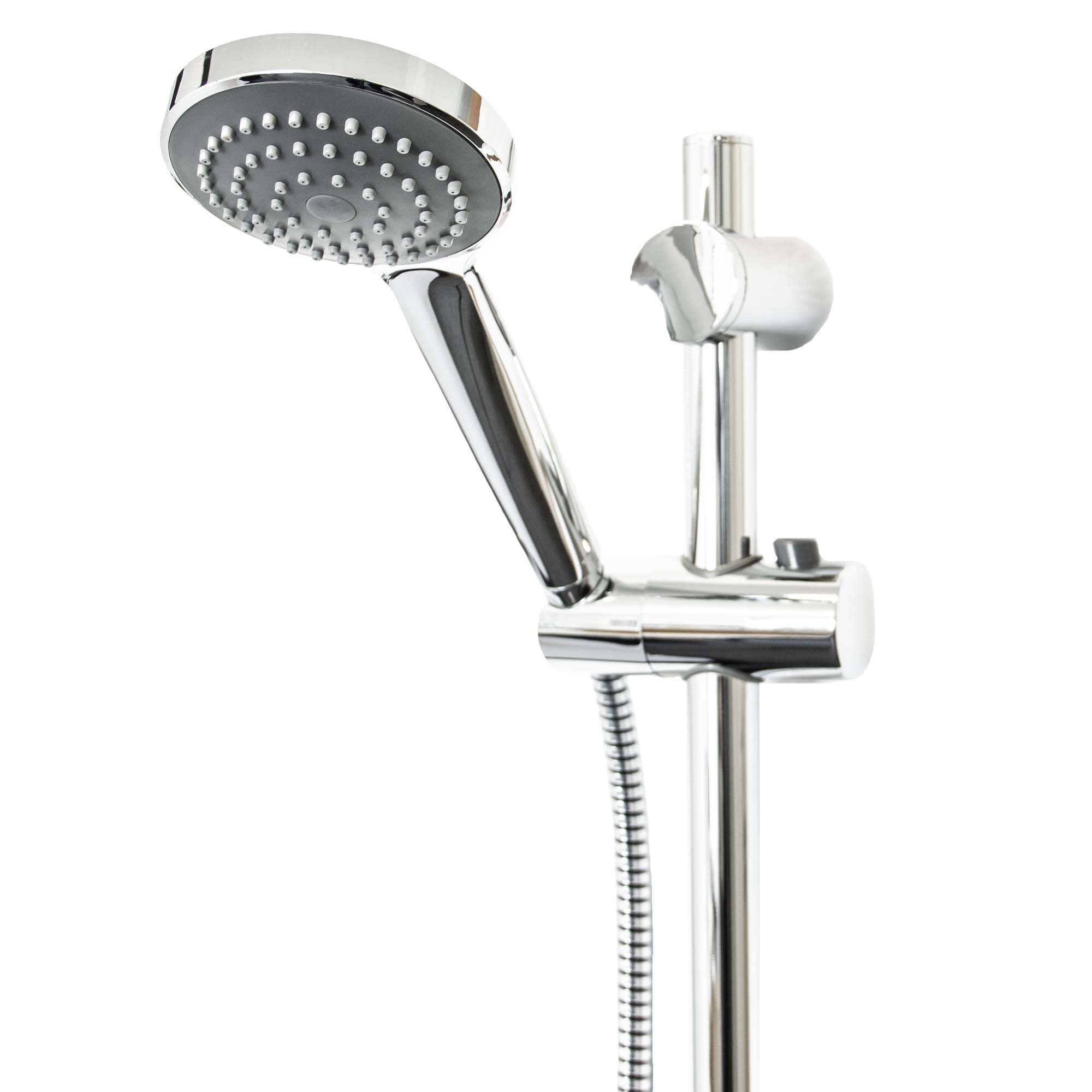 tecuro Brausegarnitur Brauseset Komfort-100 - 1-strahlig, Brauseschlauch 150 cm