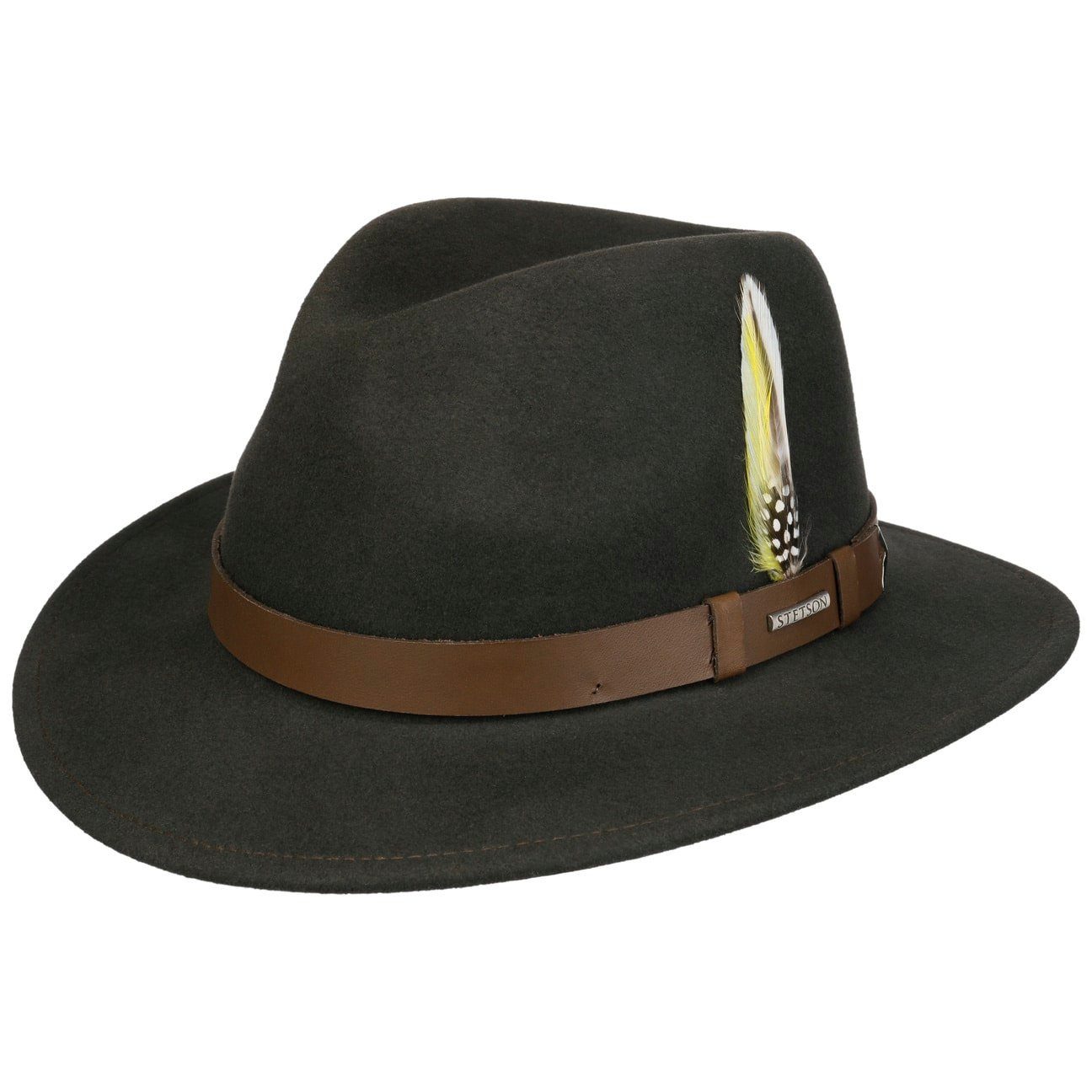 Stetson Filzhut (1-St) Wollfilzhut mit Lederband, Made in USA