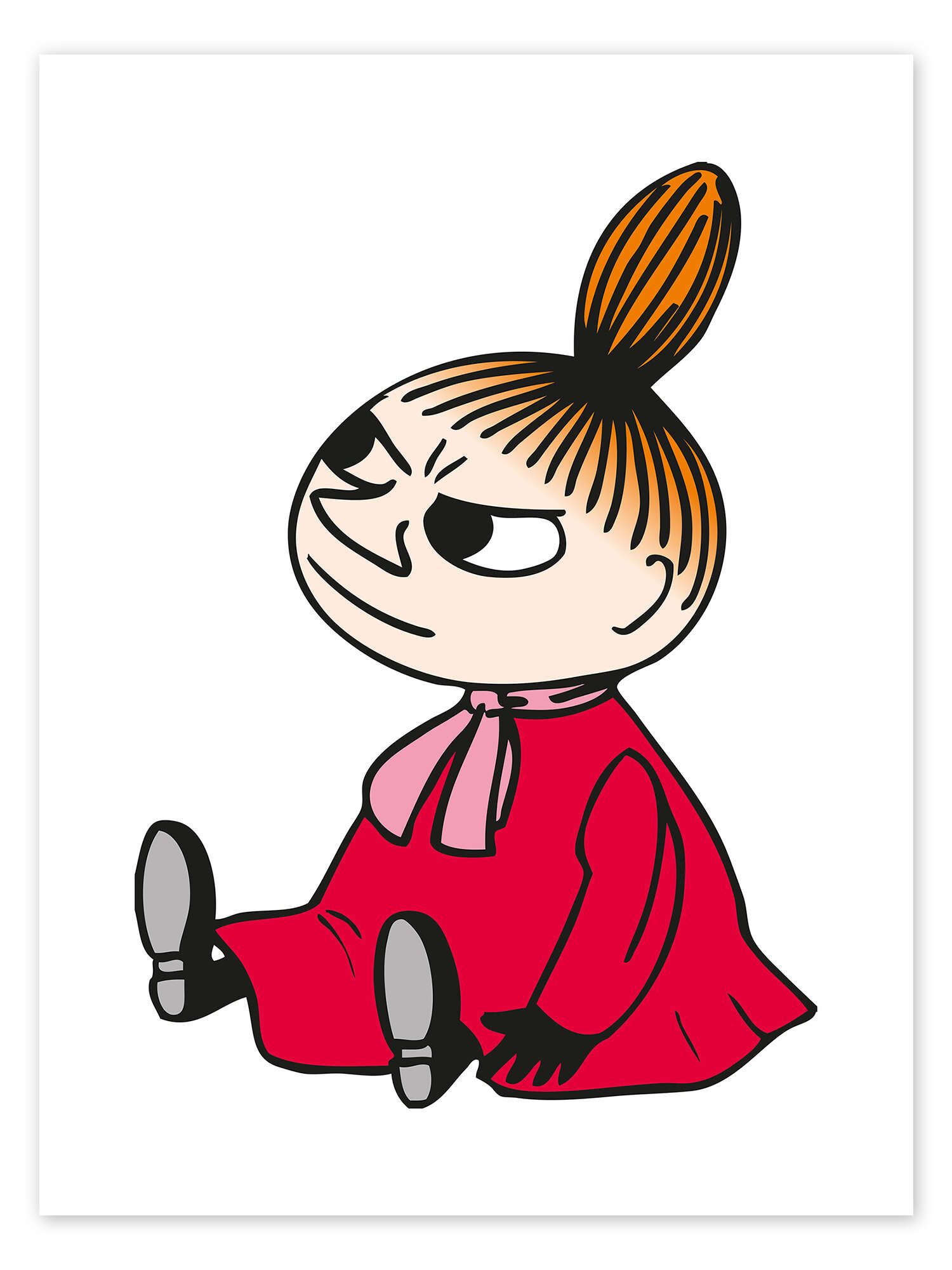 Posterlounge Wandbild Kleine Mü, Moomin, erhältlich als Poster, Leinwandbild, Wandsticker oder Acrylglasbild