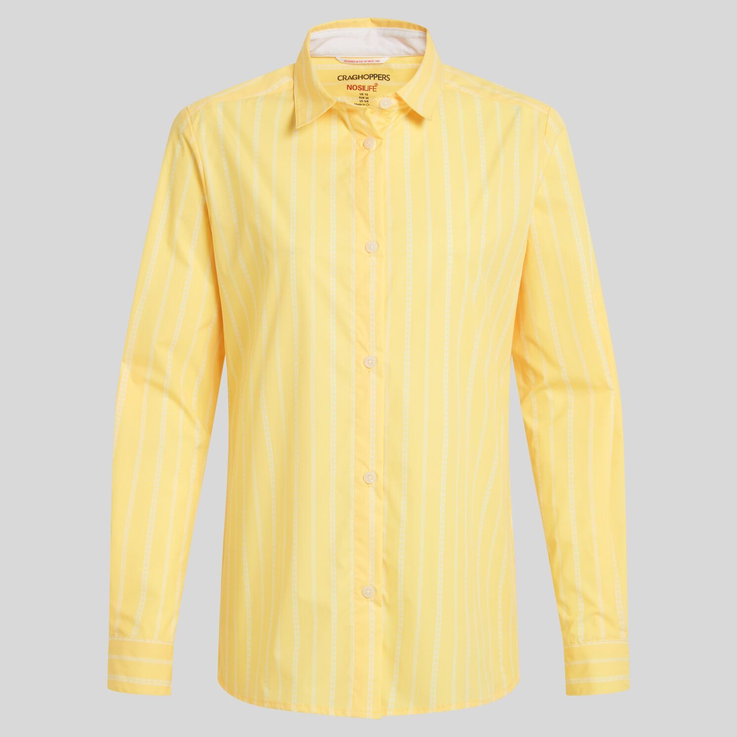 Craghoppers Langarmshirt Craghoppers - Nosilife Olaia LS Shirt, langes Hemd Damen Bluse, orange