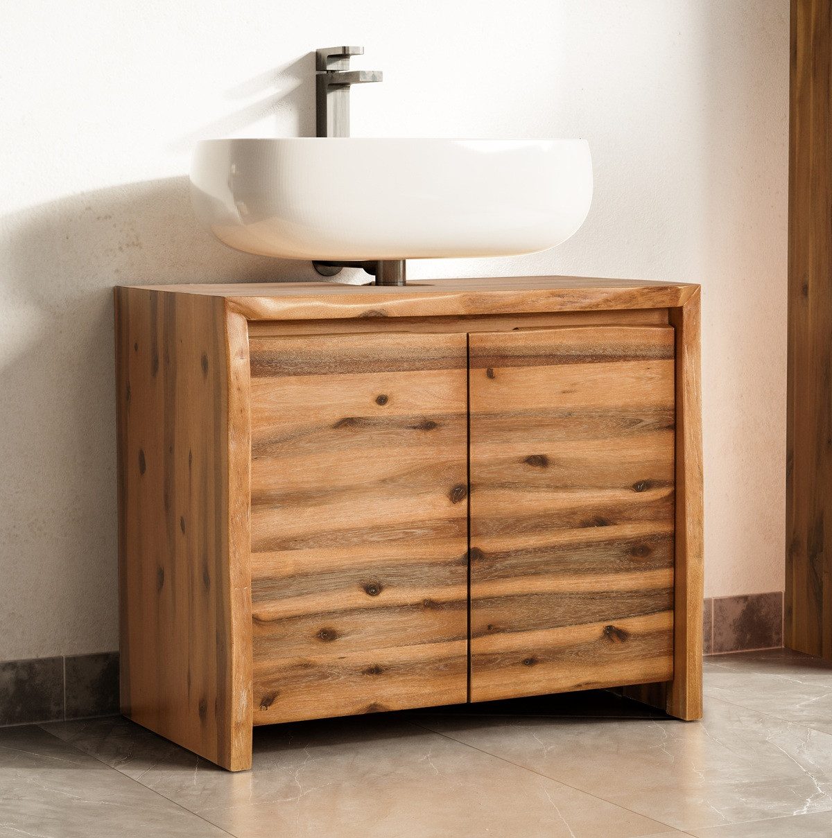 Main Möbel Waschbeckenunterschrank Waschbeckenunterschrank 70x60cm 'Dakar' günstig online kaufen