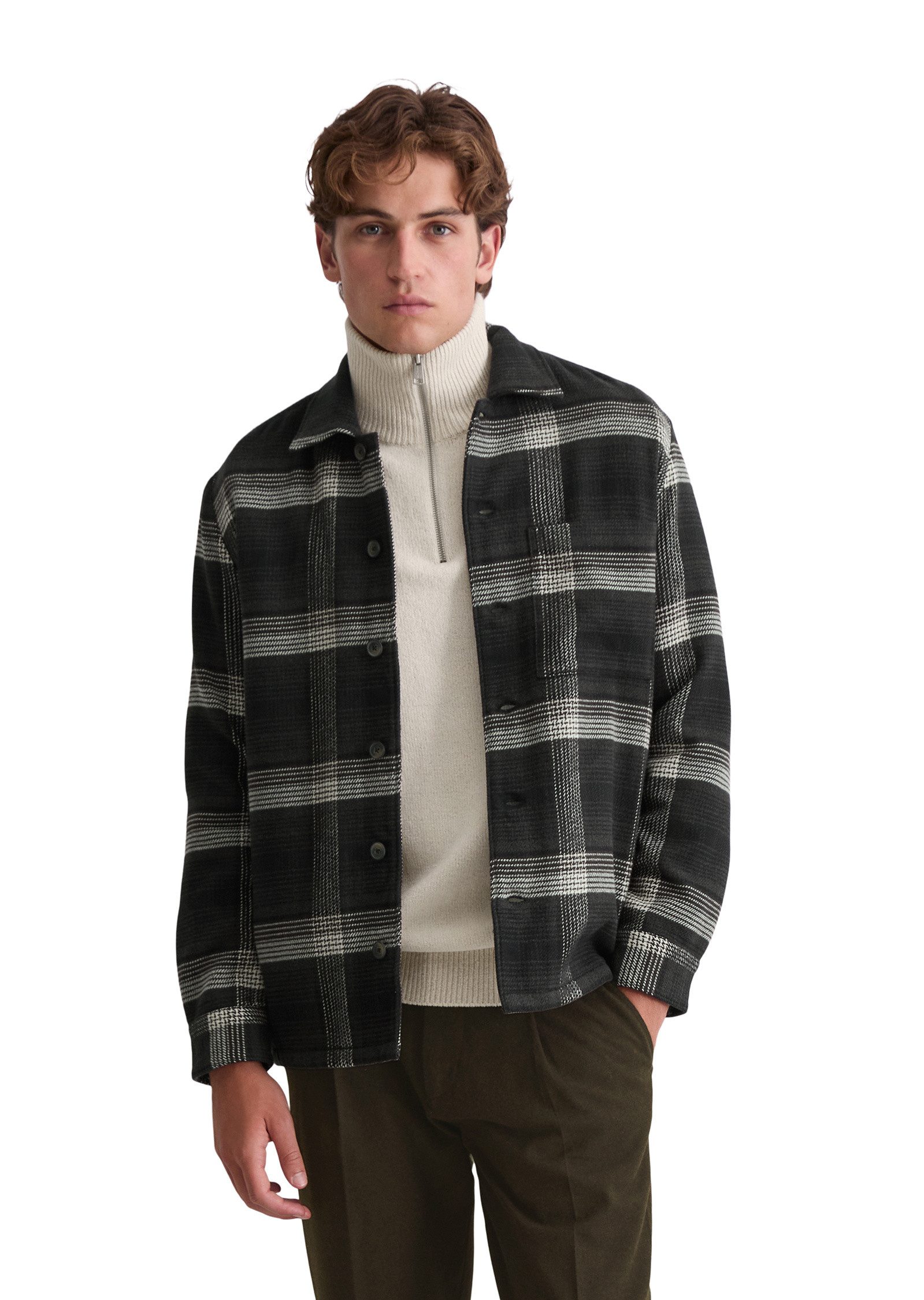 Marc O'Polo Kurzjacke aus schwerem Bio-Baumwoll-Flanell günstig online kaufen