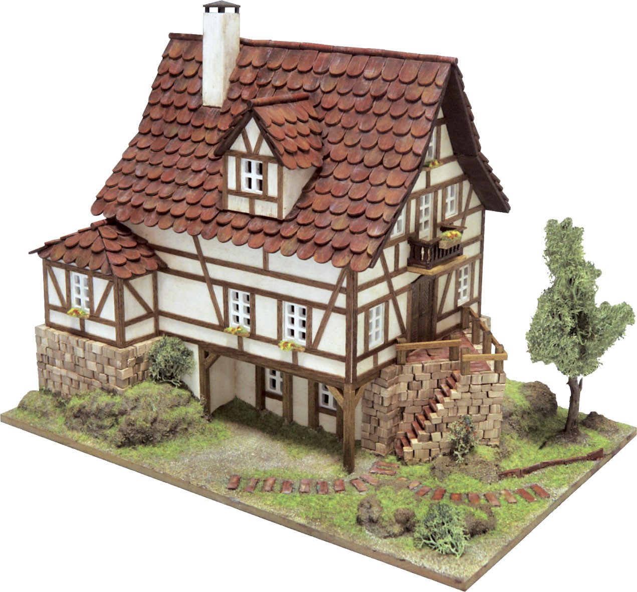 Domus Kits Modellbausatz Freiburg, Maßstab 1:60, (Modellbausatz, 1749-tlg., Architekten Haus), Made in Europe