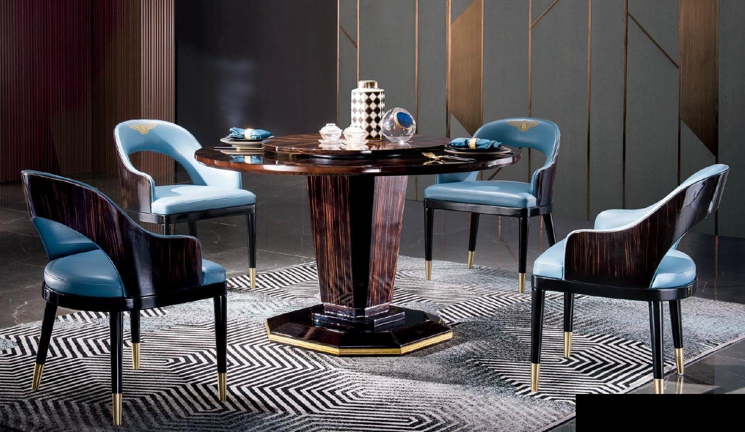 Esstisch Luxus Tisch Tische Esstisch, 135cm Holz JVmoebel Ess Design Runder Rund