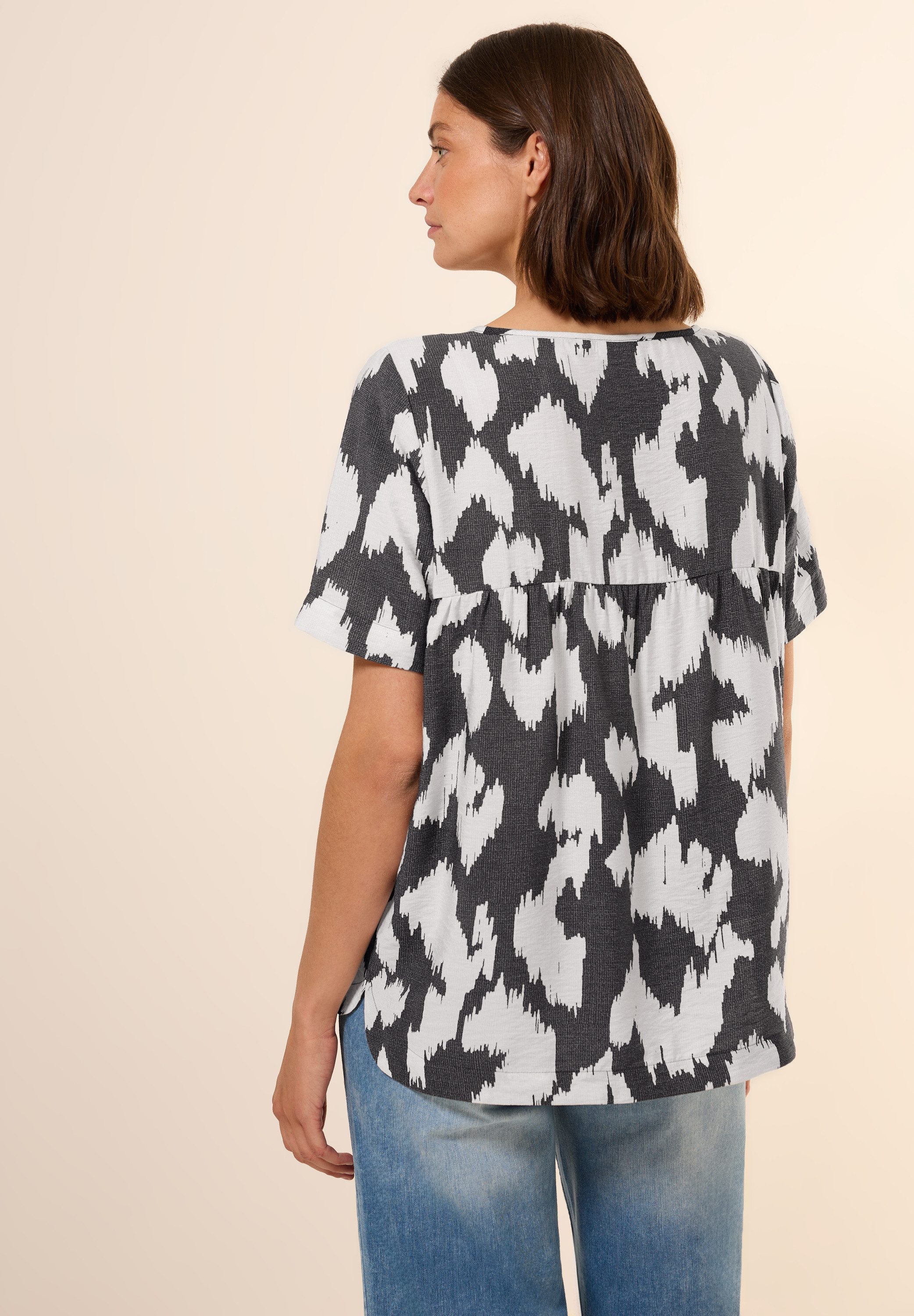 Cecil Shirtbluse, mit Rundhalsausschnitt günstig online kaufen