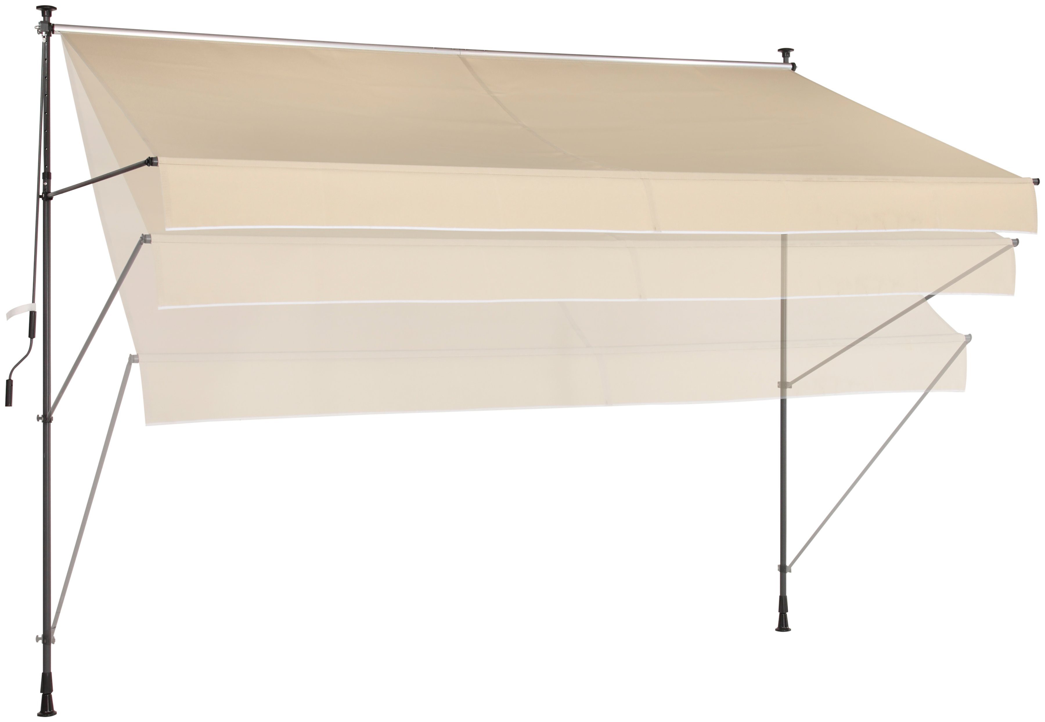 KONIFERA Klemmmarkise Calpe Breite/Ausfall: 400/150 cm