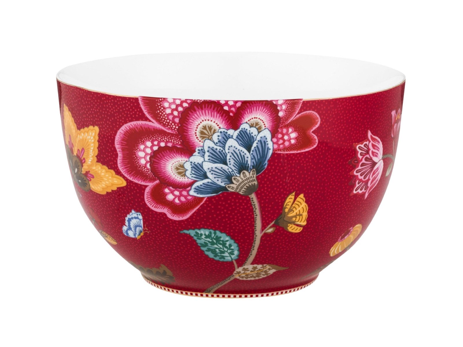 PiP Studio Schale Blooming Tales Fantasy Dark Red Bowl 23cm, Porzellan, (Bowls)