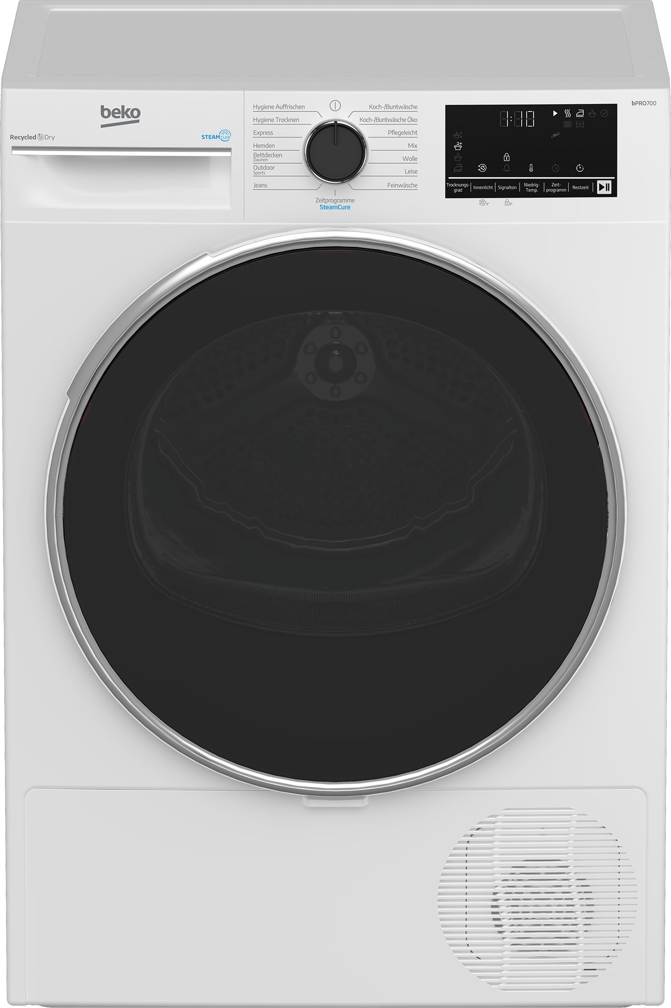 BEKO Wärmepumpentrockner B3TSW48C9ZW, SteamCure Dampffunktion befreit Wäsche von unangenehmen Gerüchen