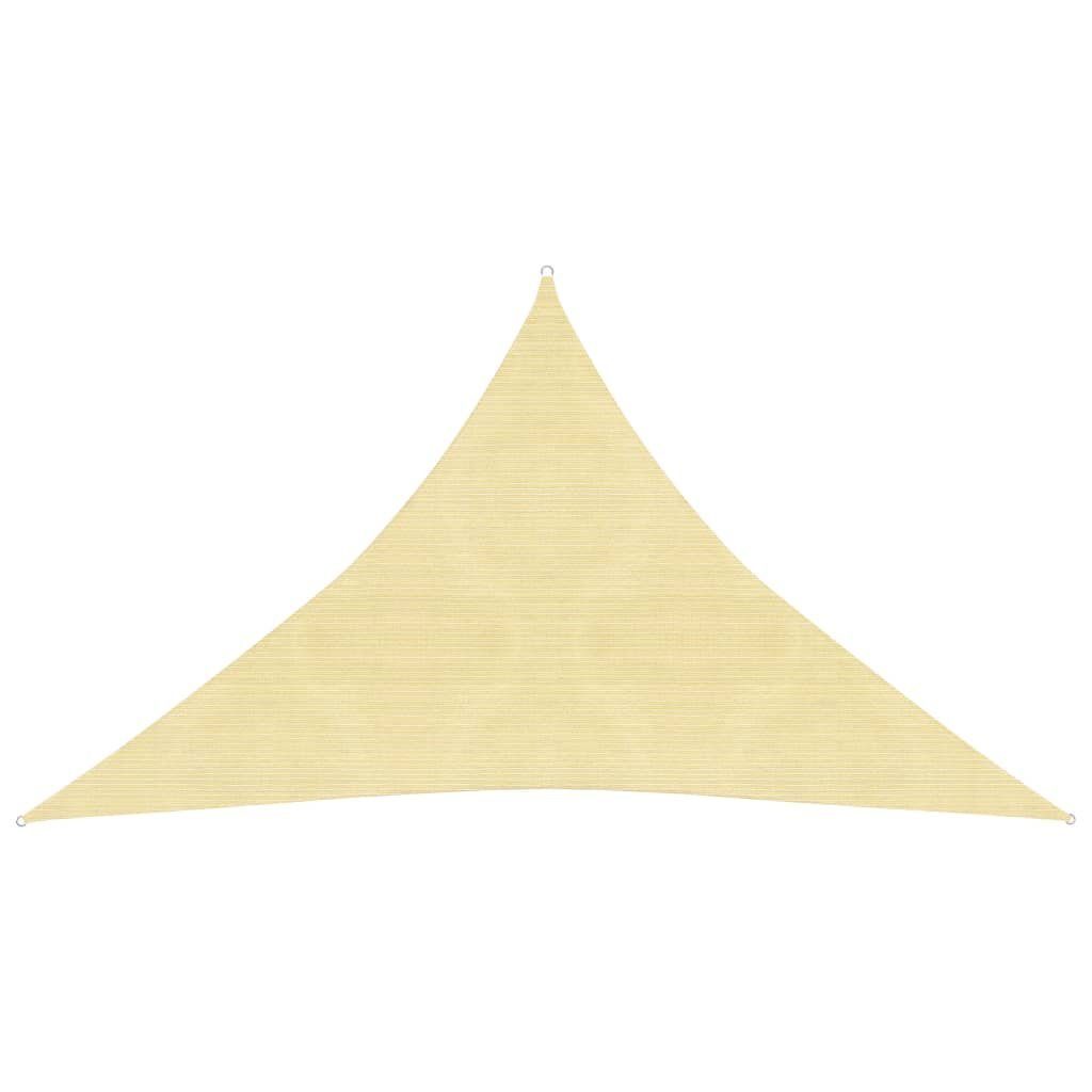 vidaXL Balkonsichtschutz Sonnensegel 160 g/m² Beige 2,5x2,5x3,5 m HDPE