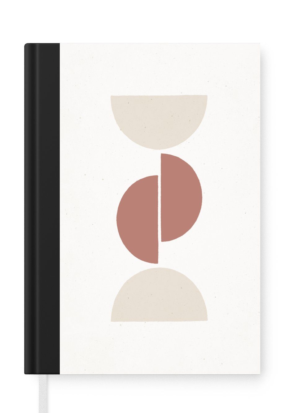 MuchoWow Notizbuch Pastell - Minimalismus - Gestaltung, Journal, Merkzettel, Tagebuch, Notizheft, A5, 98 Seiten, Haushaltsbuch