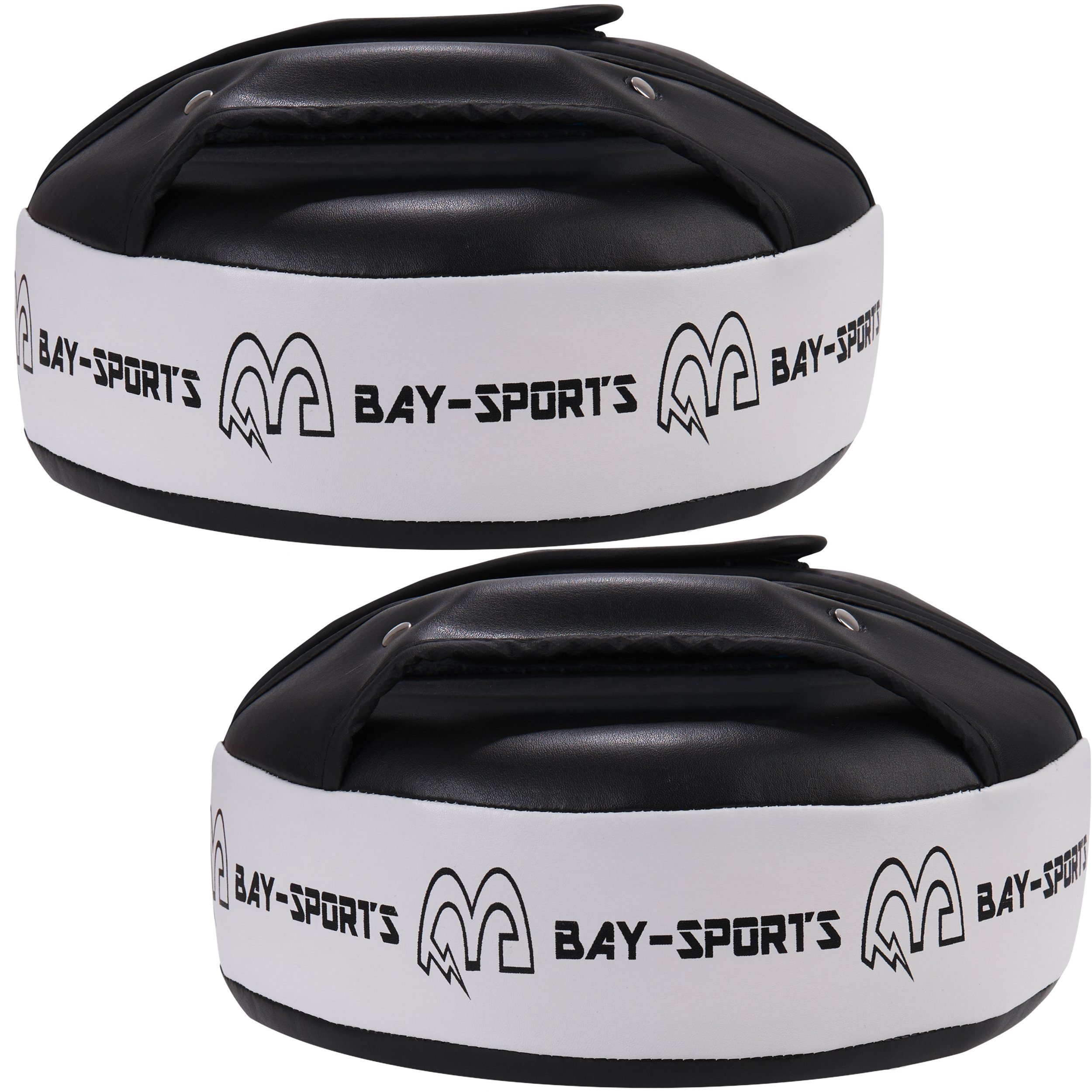 BAY-Sports Boxsack BMB Pratze Rund Tellerpratzen Schlagpolster Schlagkissen Kickboxen (1 Stück, Weich), Selbstverteidigung Thaiboxen Kampfsport Muay Thai Kinder Erwachsene