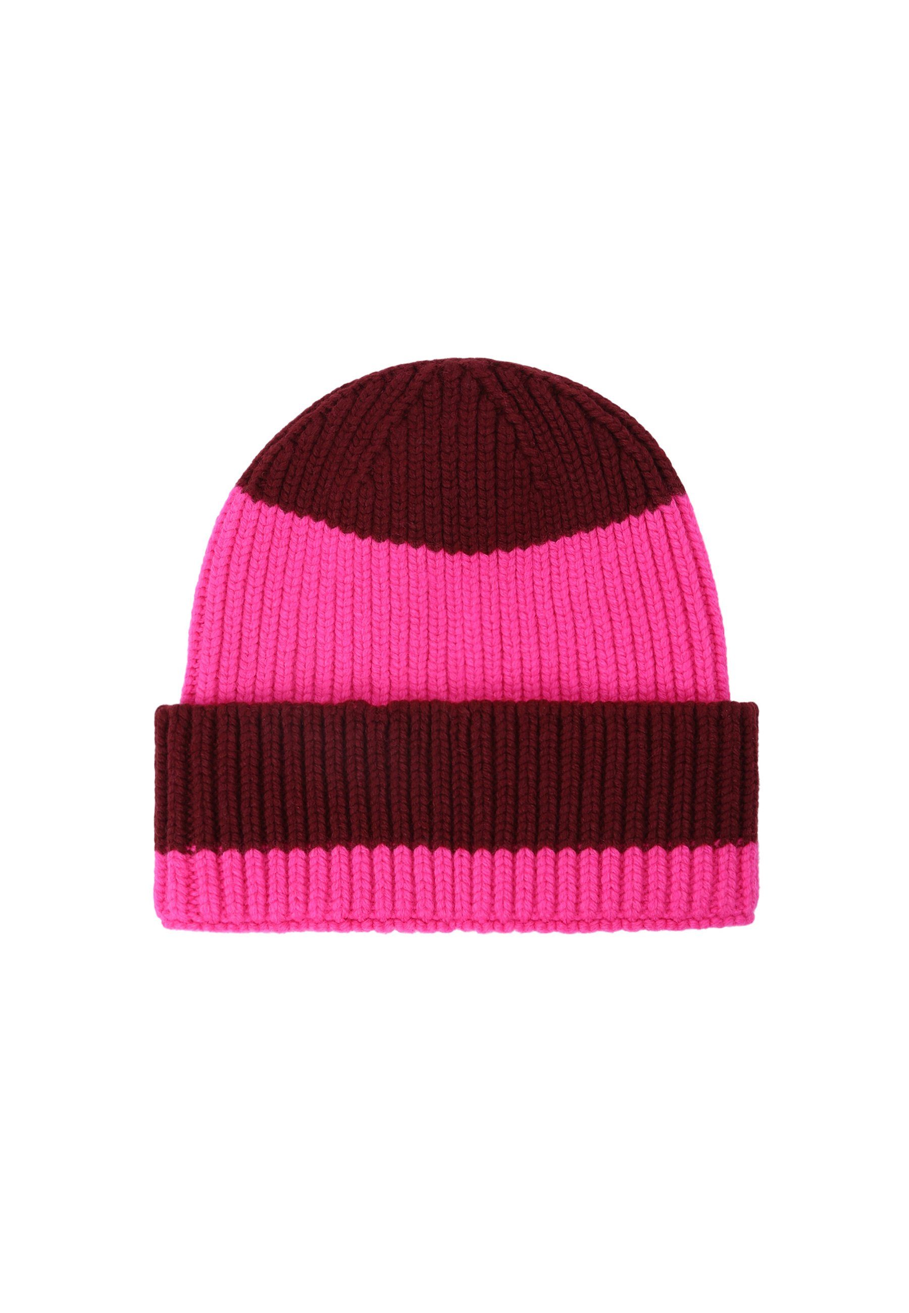 Beanie Stripe UNIO weinrot Mika