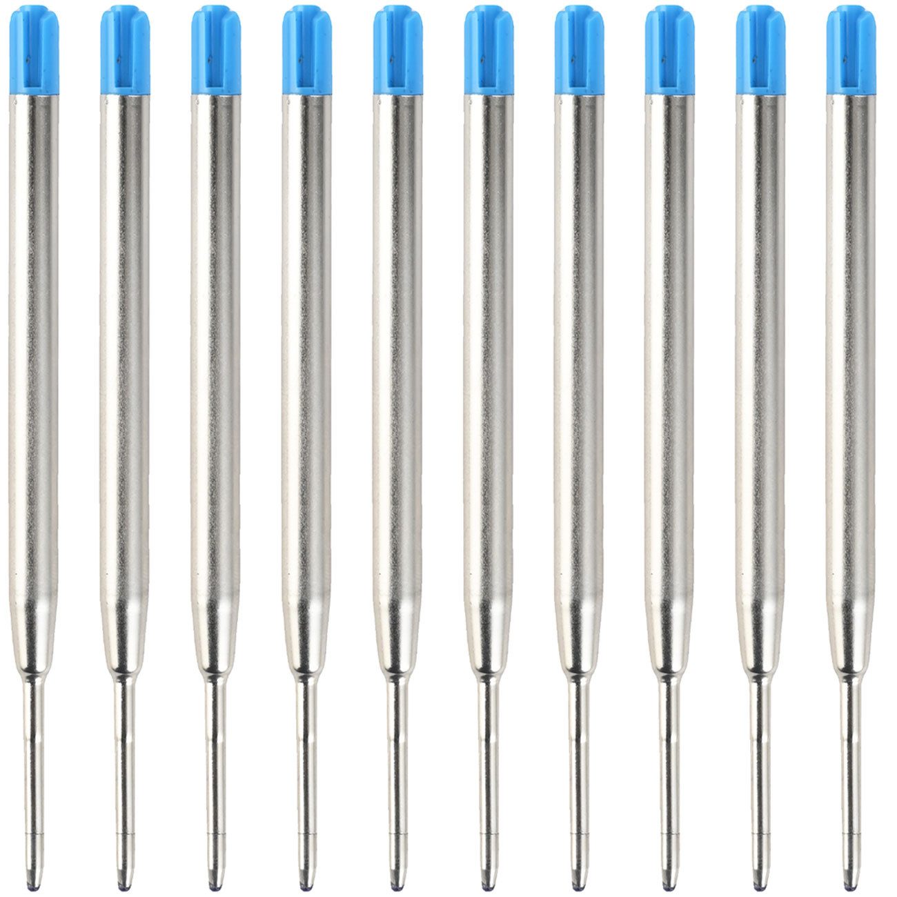 shop'n smile ideoon Kugelschreibermine Kugelschreiber-Minen 10/20er Set Blau Ersatzminen Stärke B universal, Gleichmäßiger Tintenfluss/universelle Ersatzminen/Minenstärke B