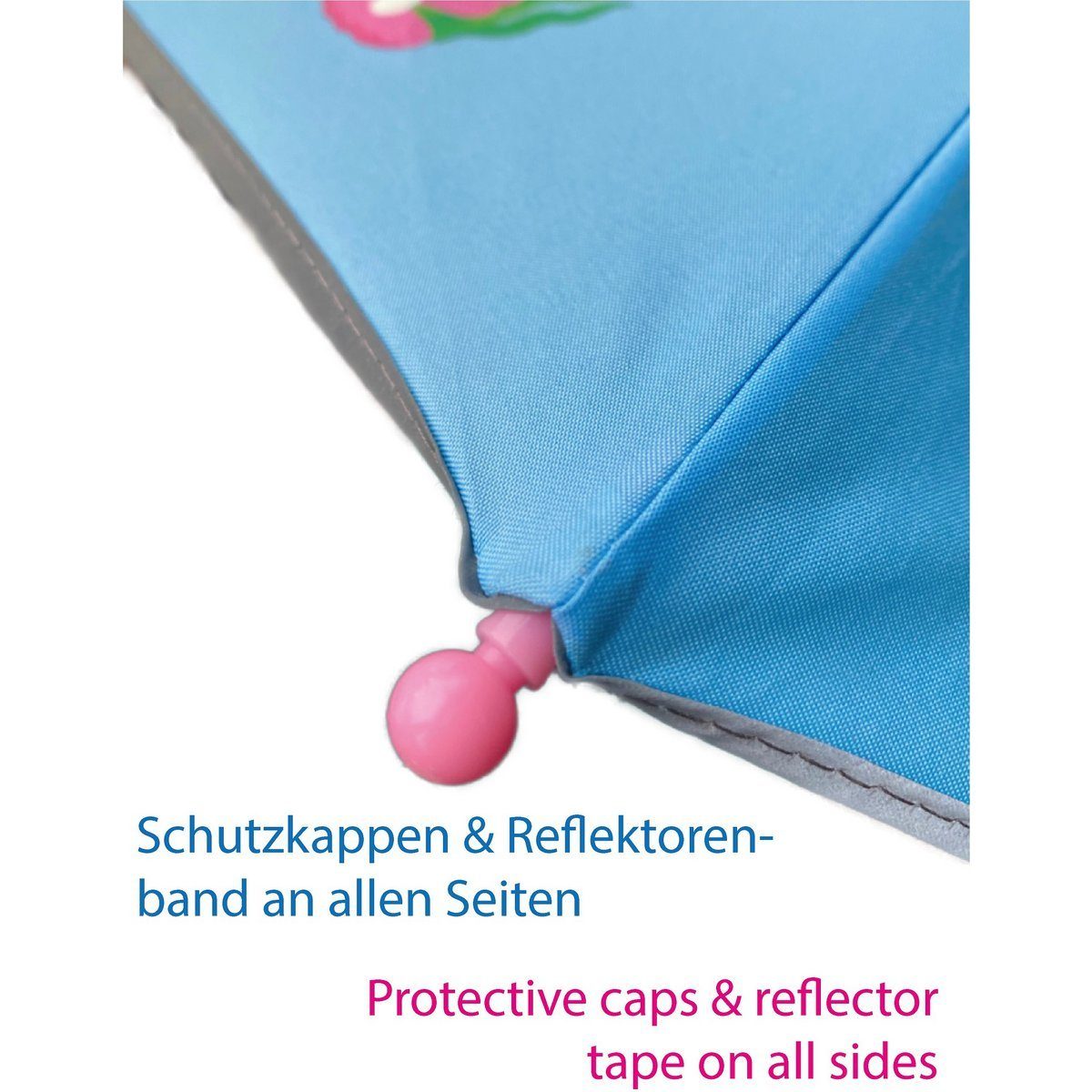HECKBO Taschenregenschirm Kinder Regenschirm Magic - Meerjungfrau, wechselt bei Regen die Farbe – Bild 4 von 5