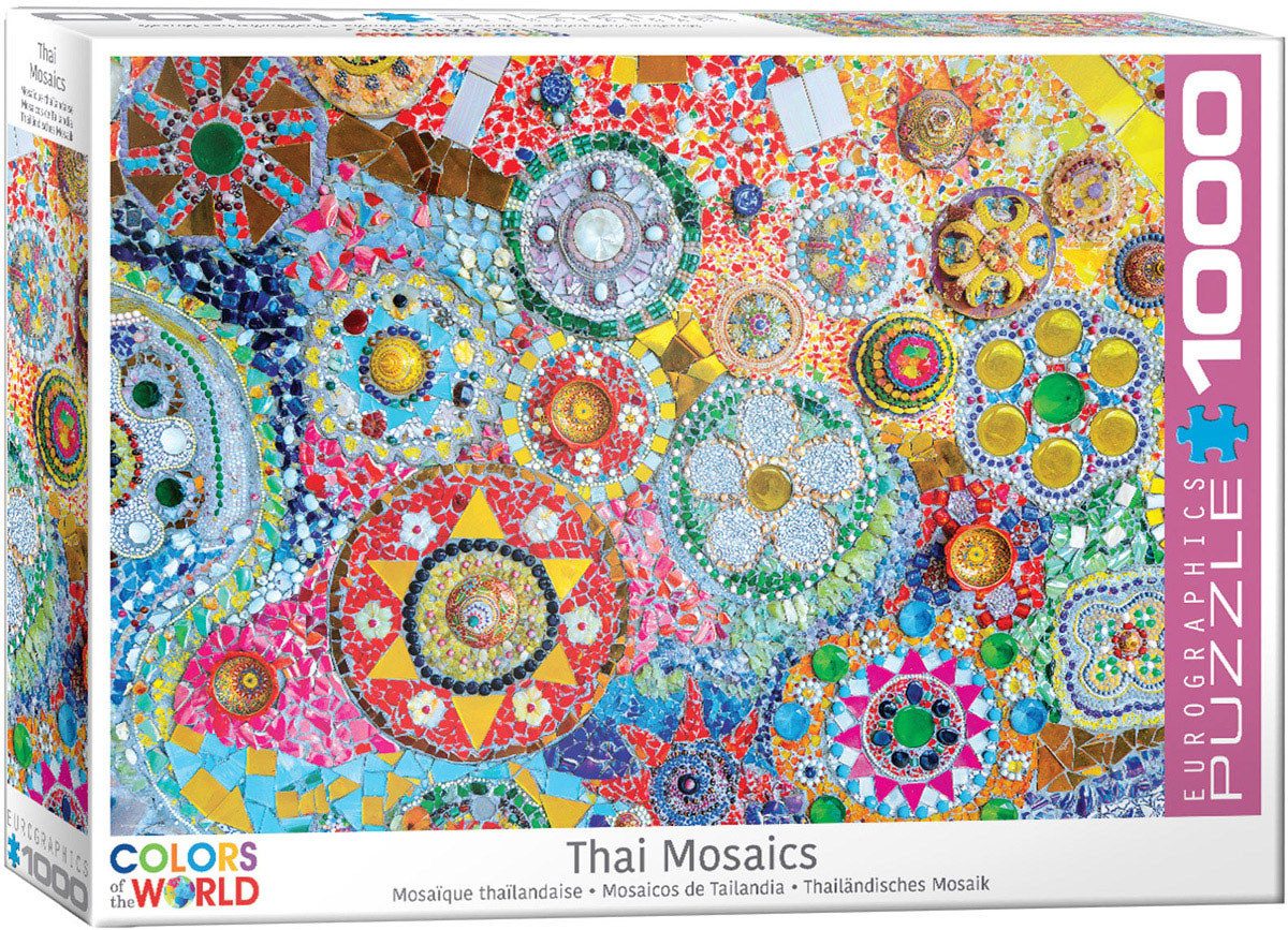 Puzzle 1000 Teile Puzzle - Puzzle - Thailändisches Keramik Mosaik, Puzzleteile