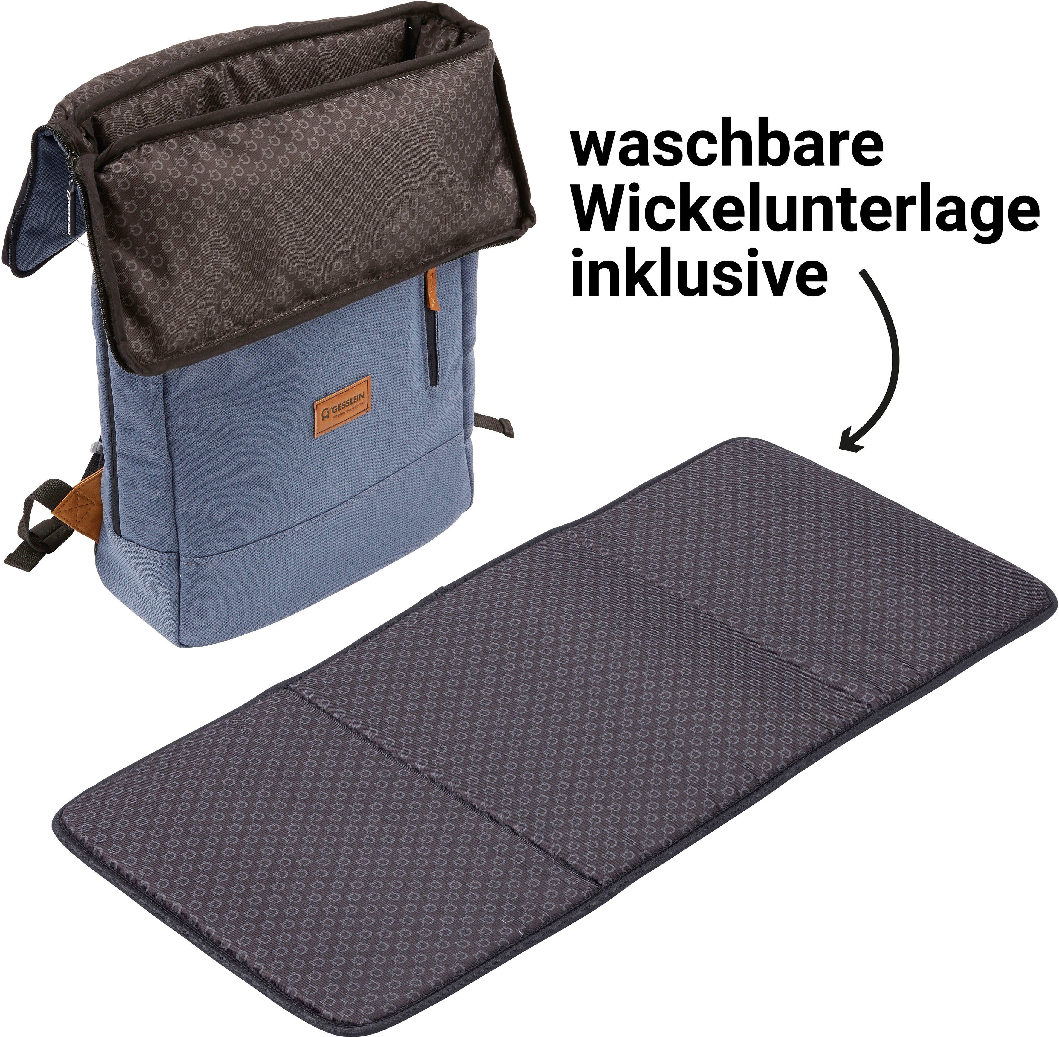 Wickelrucksack in Gesslein mittelblau, Made Germany N°6,