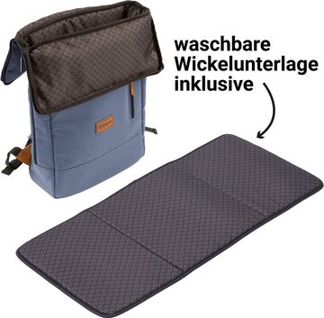 Gesslein Wickelrucksack N°6, mittelblau, Made in Germany