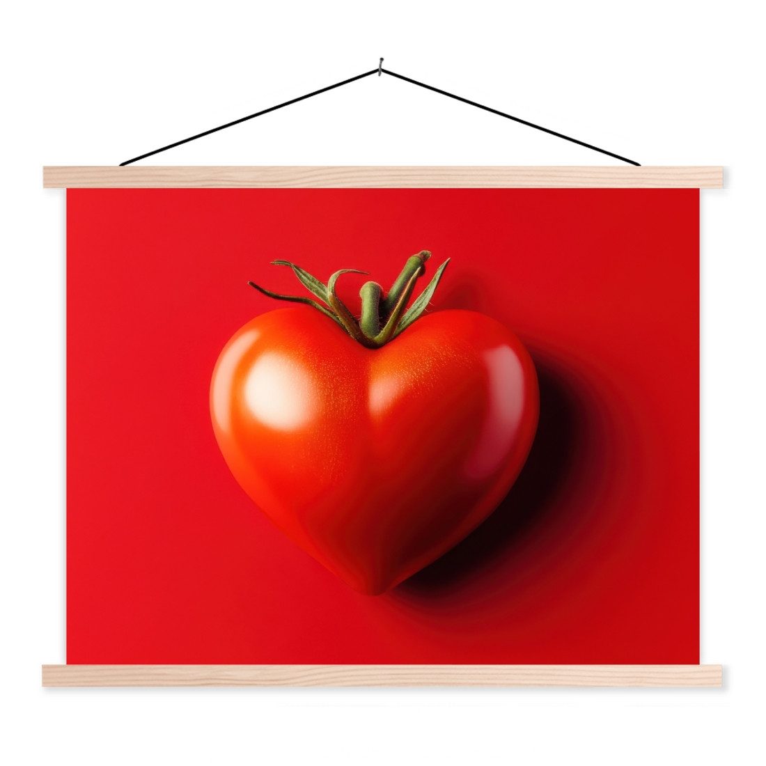 Poster Tomate - Rot - Herz