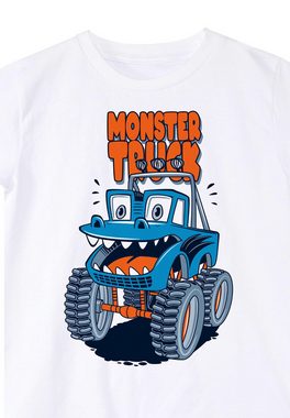 Denokids Trainingsanzug Funny Truck (2-tlg), mit Monstertruck-Aufdruck