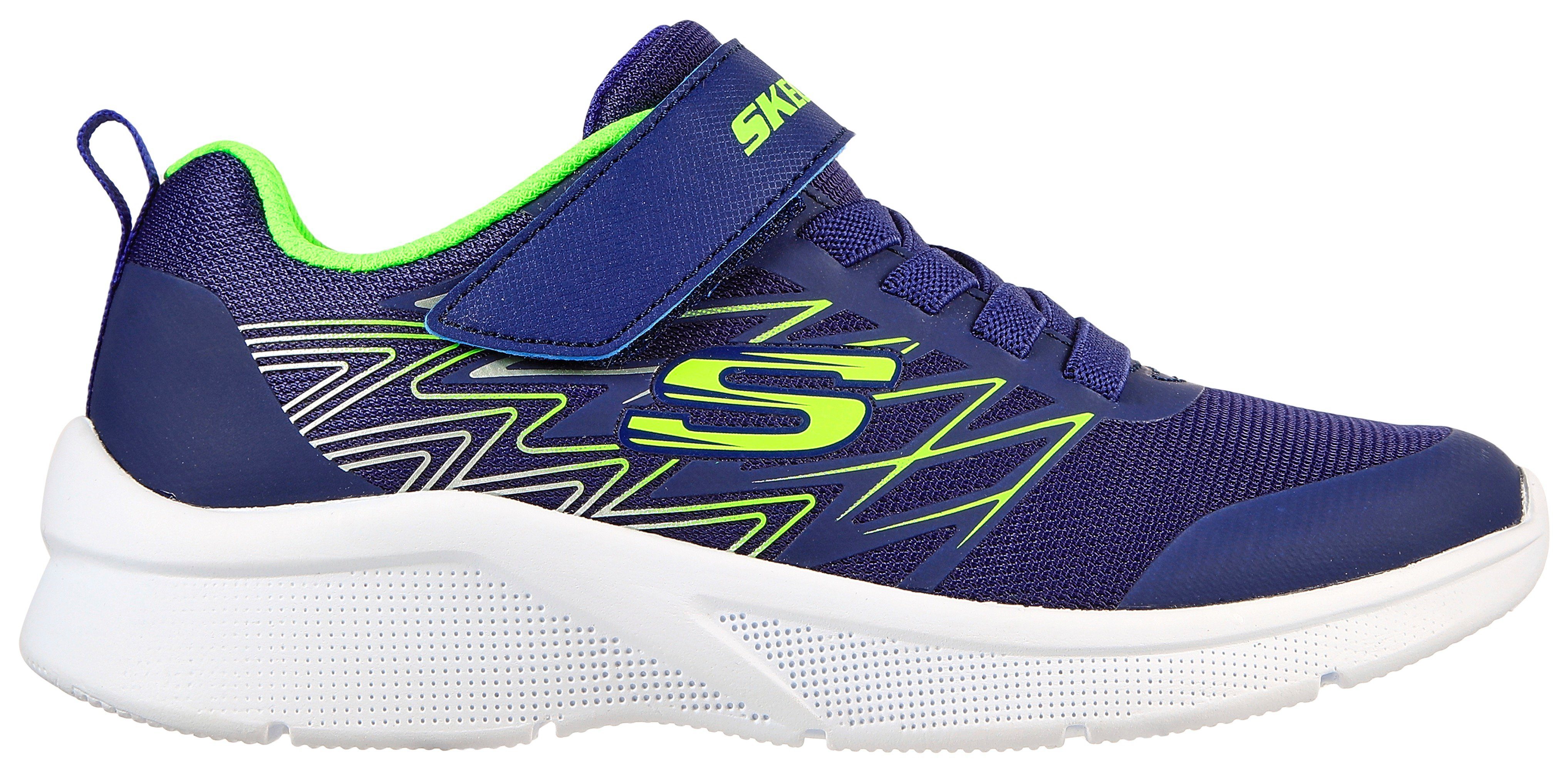 Skechers MICROSPEC Sneaker mit Kontrastbesatz, Freizeitschuh, Halbschuh, Schnürschuh