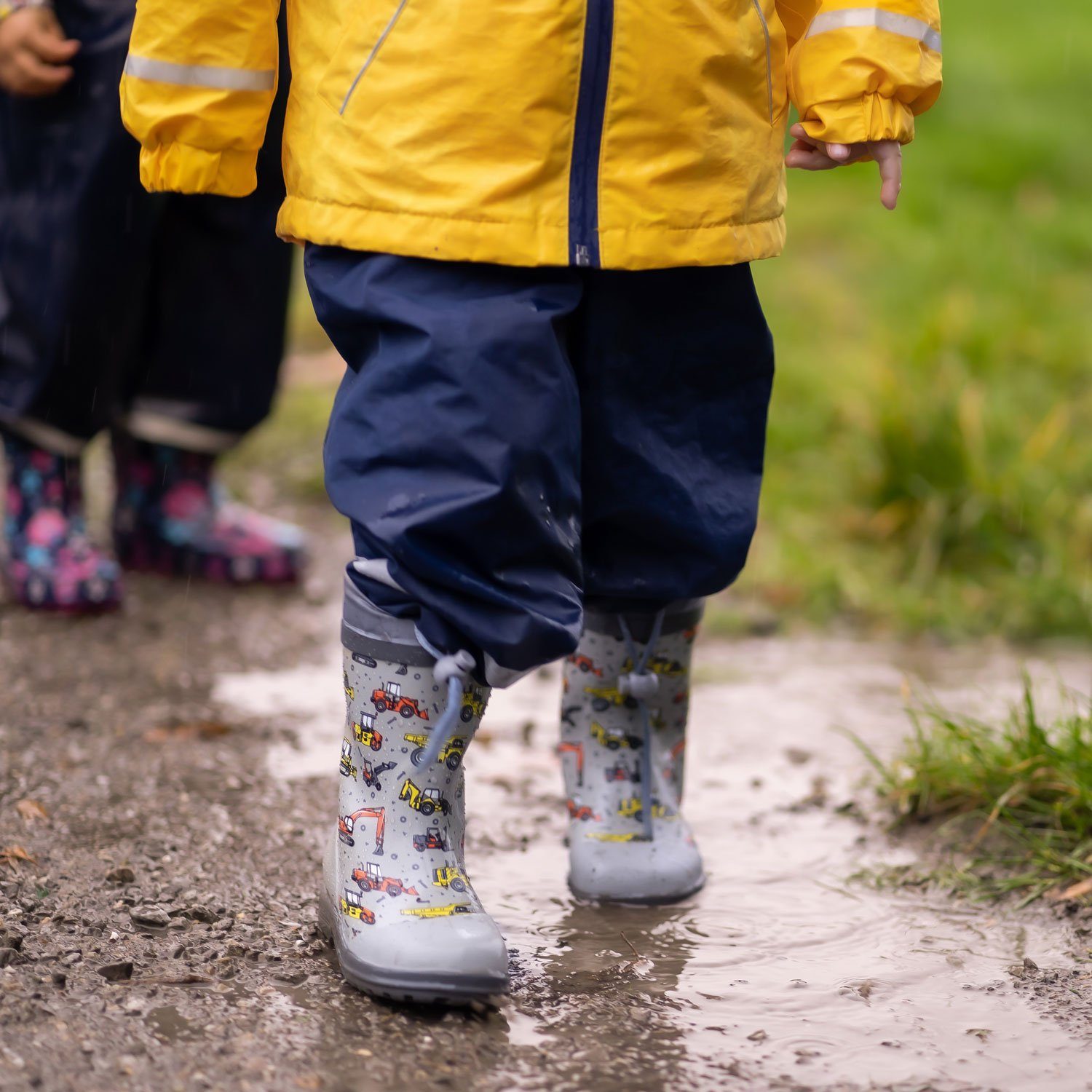 Beck Gummistiefel Baustelle Gummistiefel (wasserdichter, schmaler Stiefel, für trockene Füße bei Regenwetter) flexibler Naturkautschuk, robuste Vorder- und Hint – Bild 5 von 5