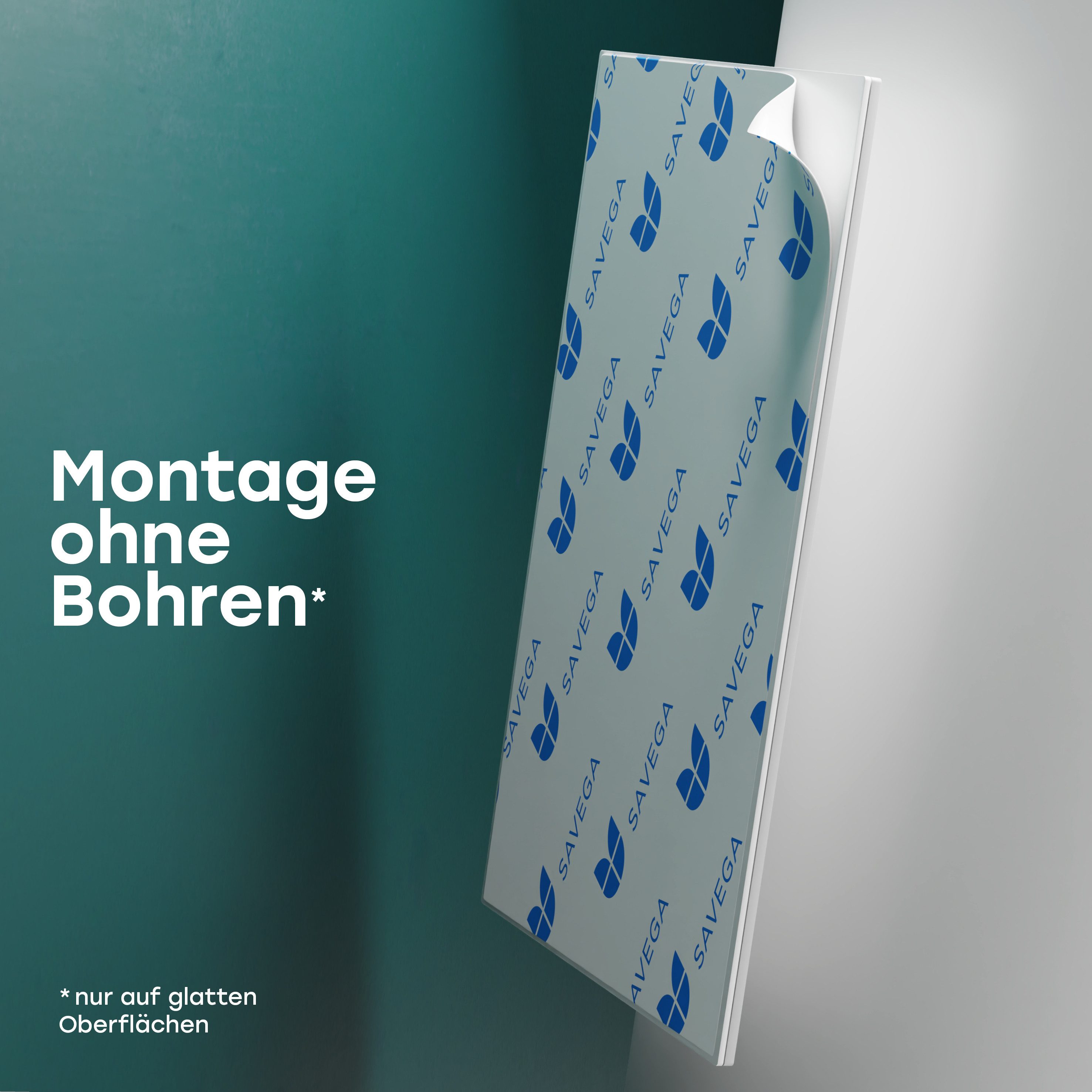 SAVEGA WC-Reinigungsbürste SAVEGA - Silikon Klobürste Wandmontage pulverbeschichteter Stahl, Toilettenreinigung, (Einzelset), Flexible Lamellenstruktur,Schonend – Bild 5 von 5